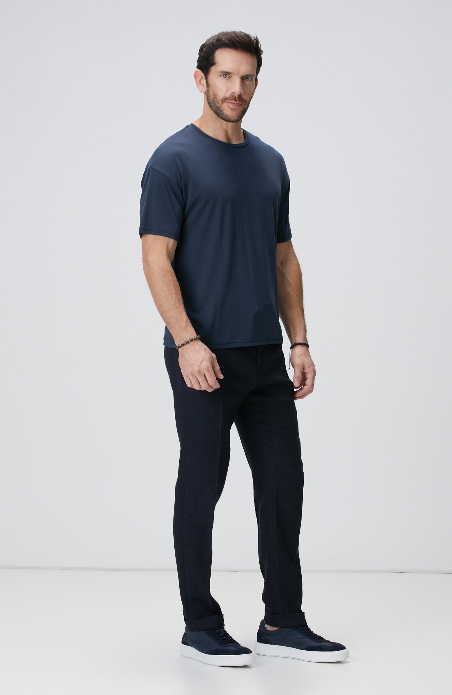 MEN'S Navy Blue Basic T-Shirt
