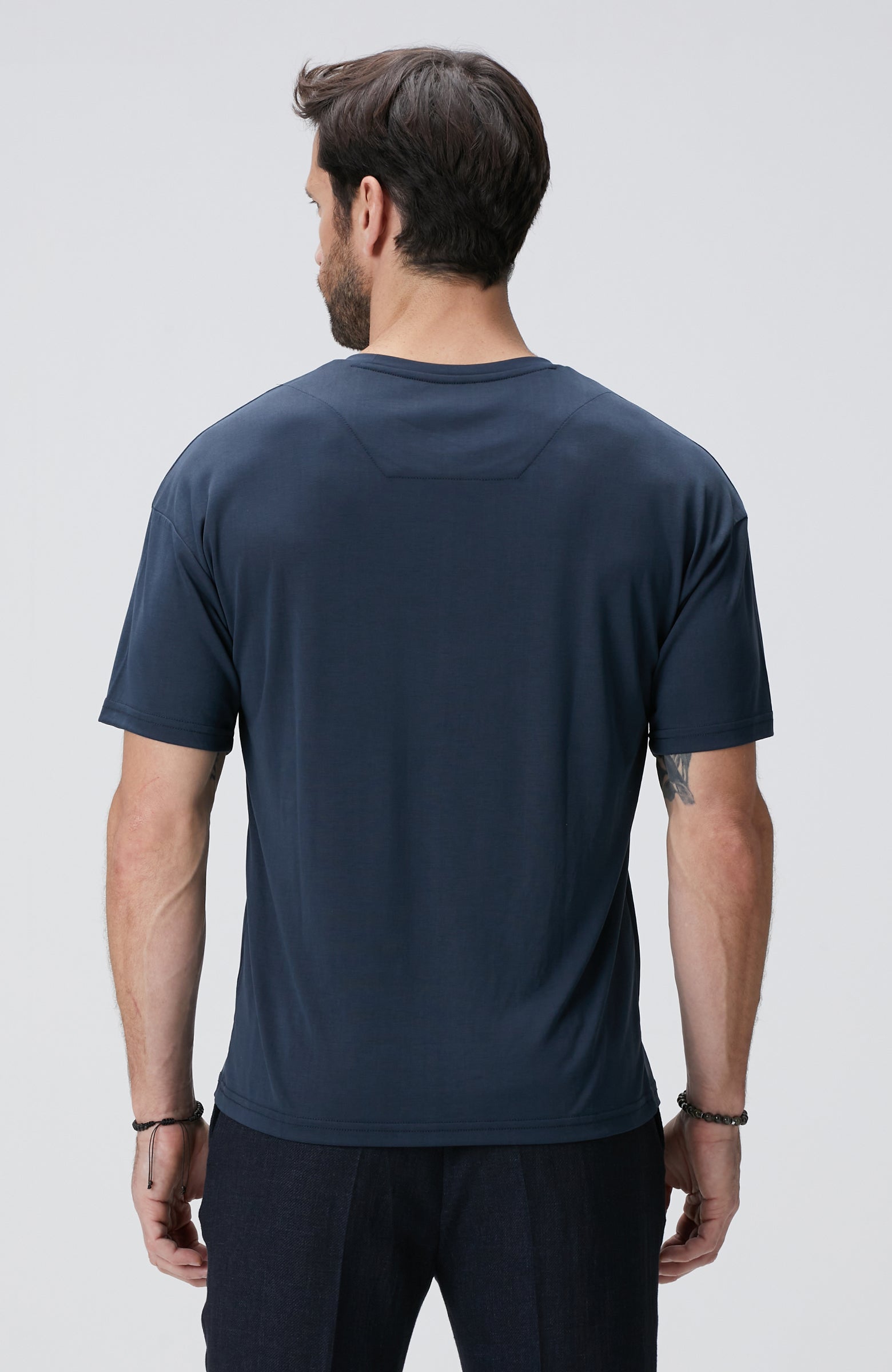 MEN'S Navy Blue Basic T-Shirt