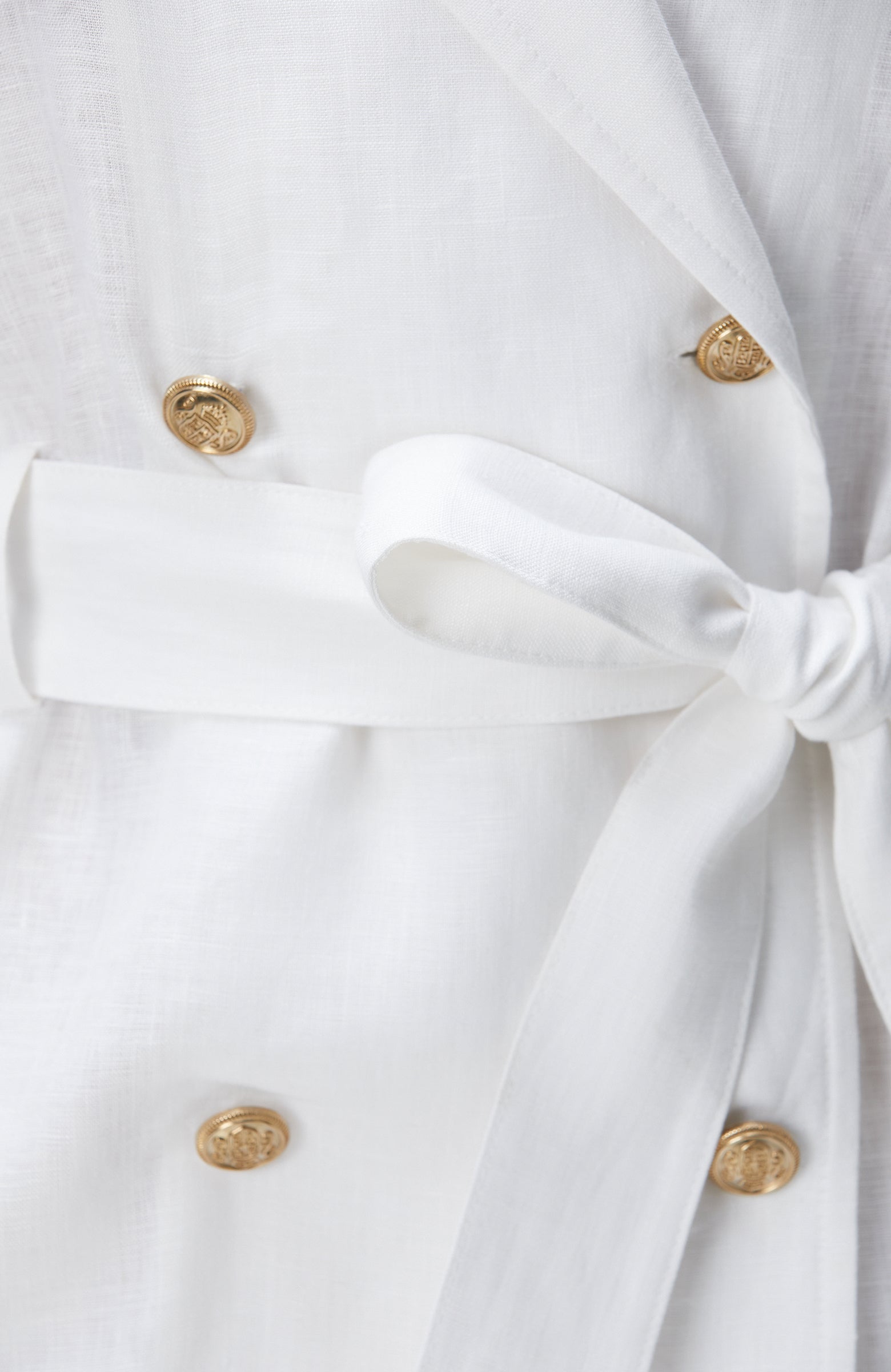 WOMEN'S White Linen Dress