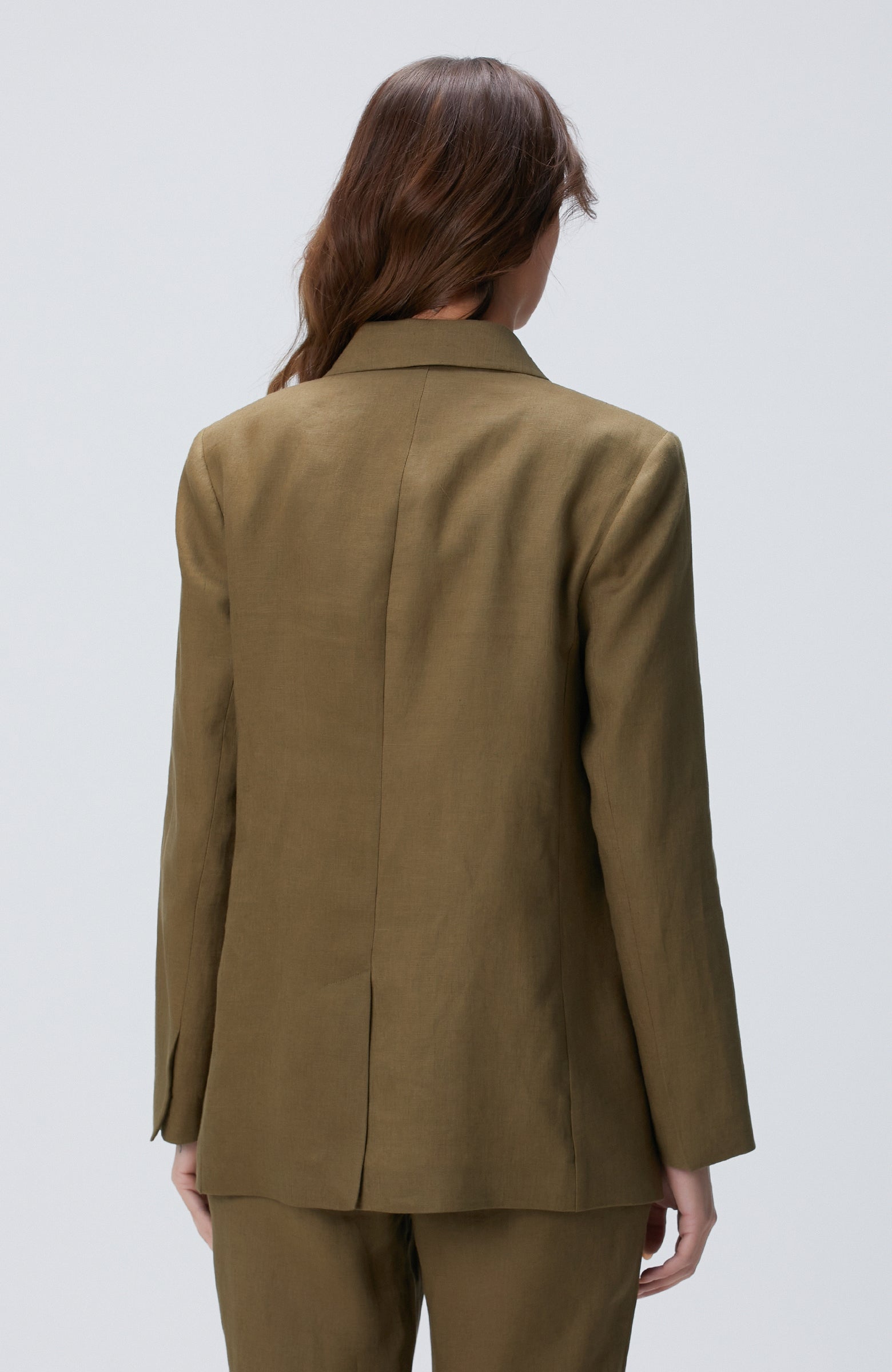 WOMEN'S Khaki Linen Jacket