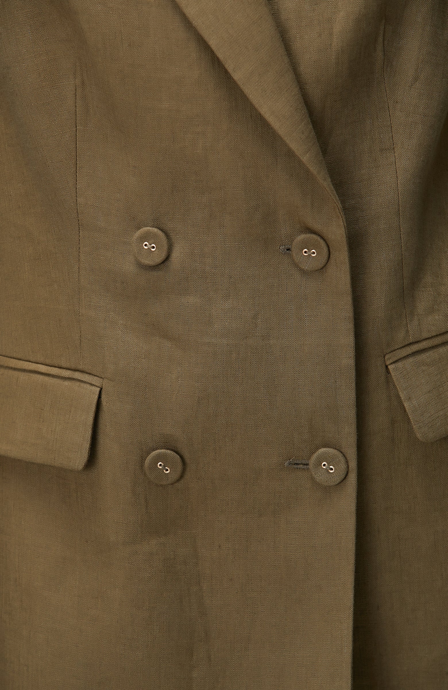 WOMEN'S Khaki Linen Jacket