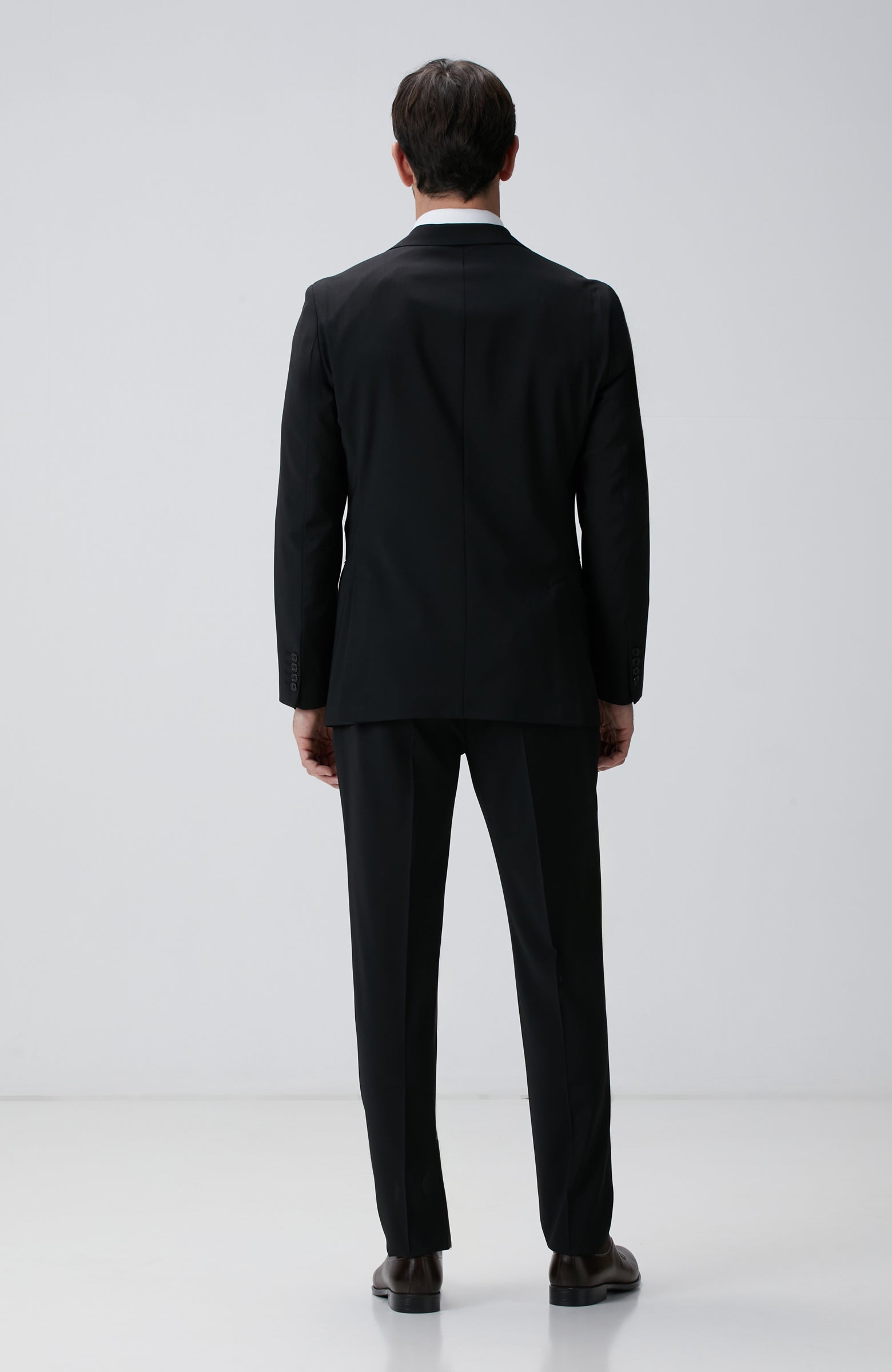 MEN'S N-Tech Black Wool Suit