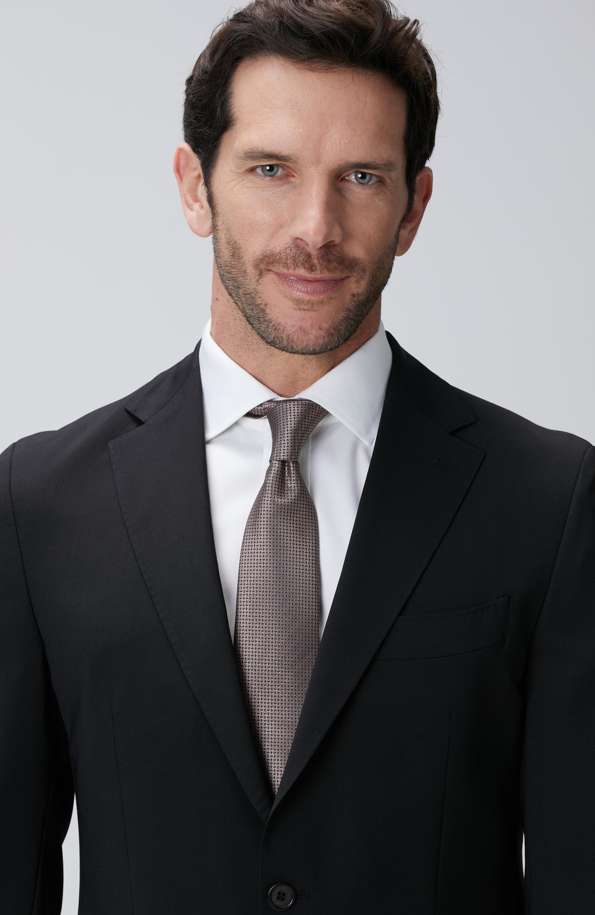 MEN'S N-Tech Black Wool Suit