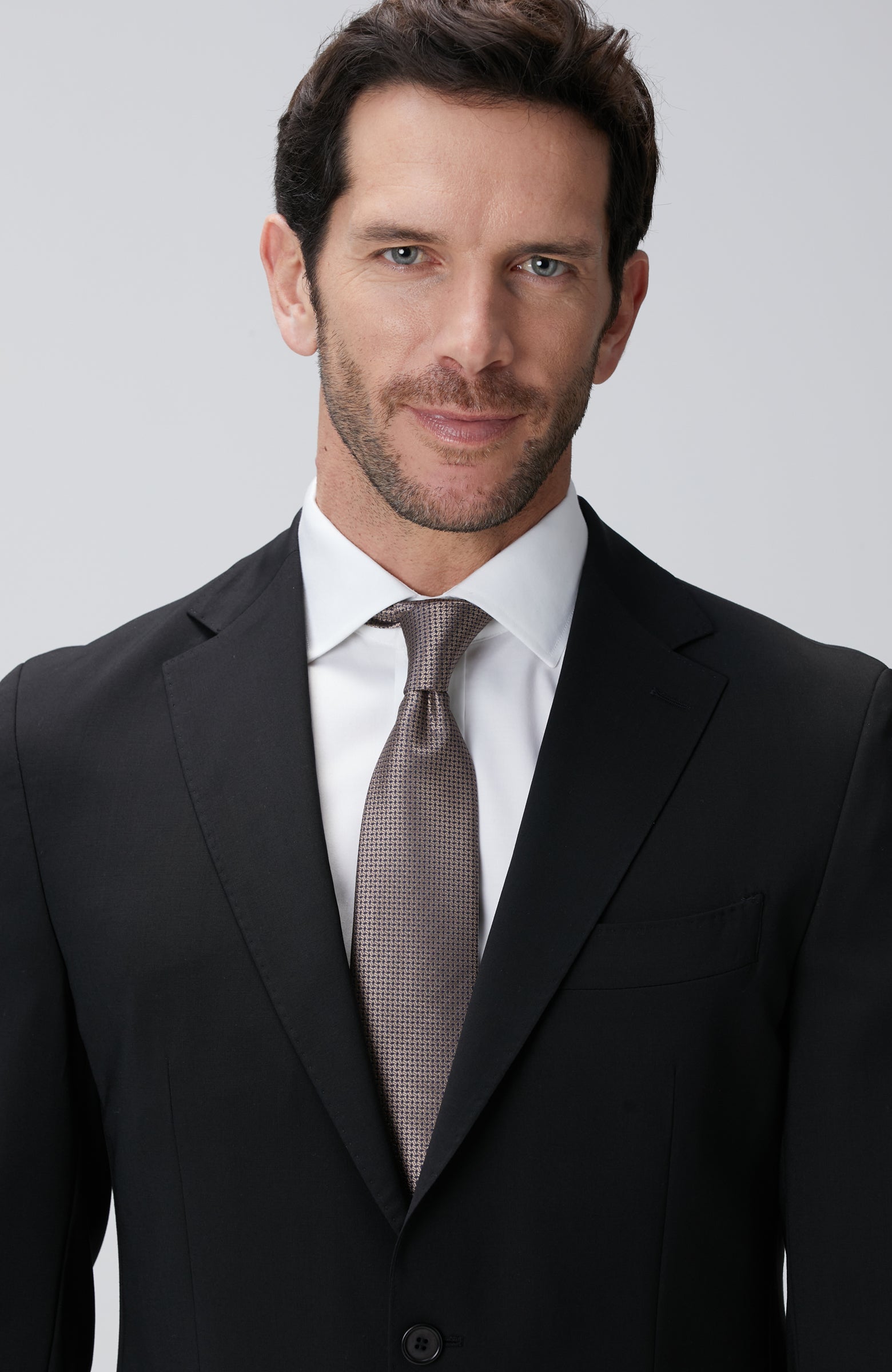 MEN'S N-Tech Black Wool Suit