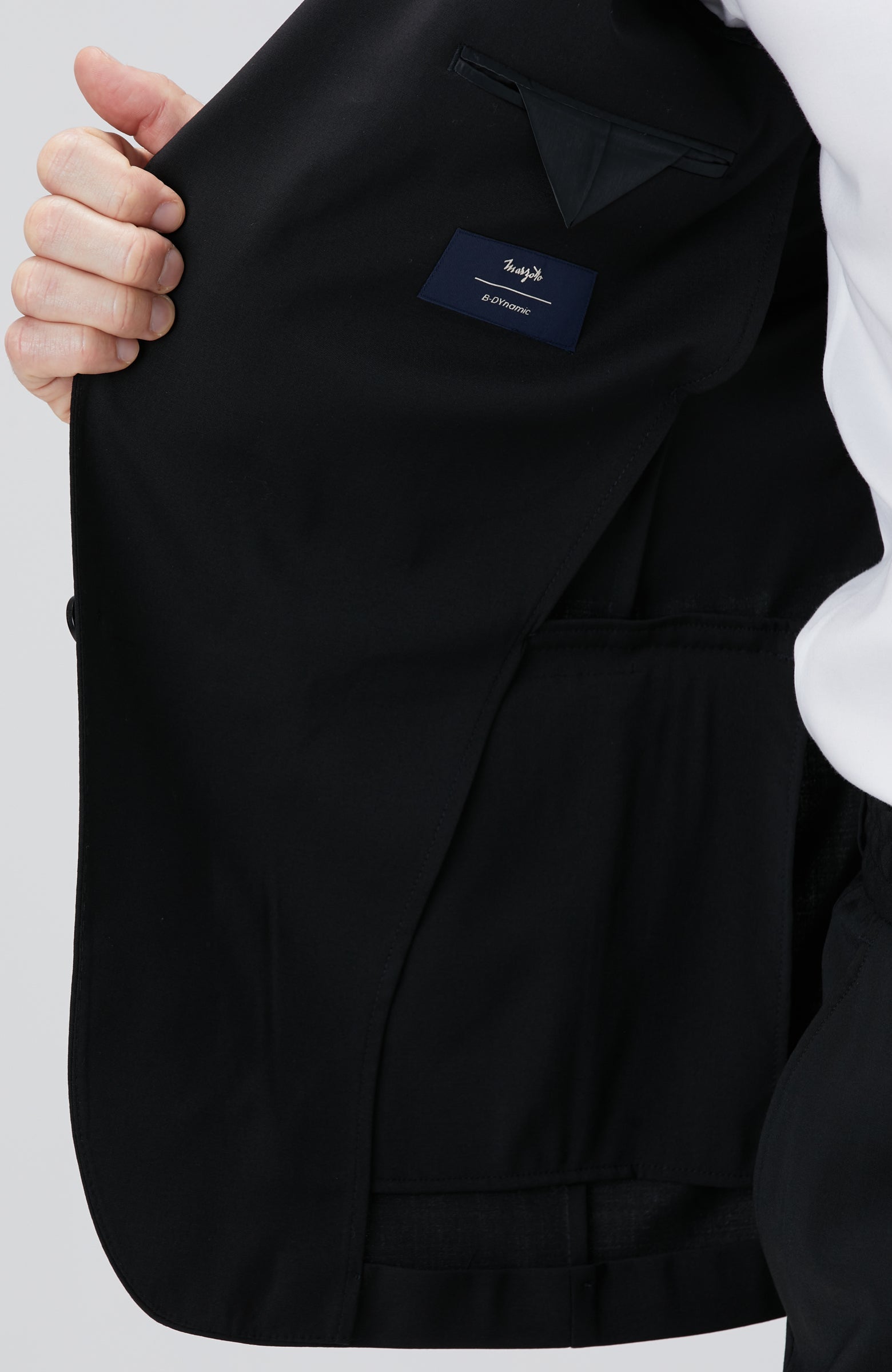 MEN'S N-Tech Black Wool Suit