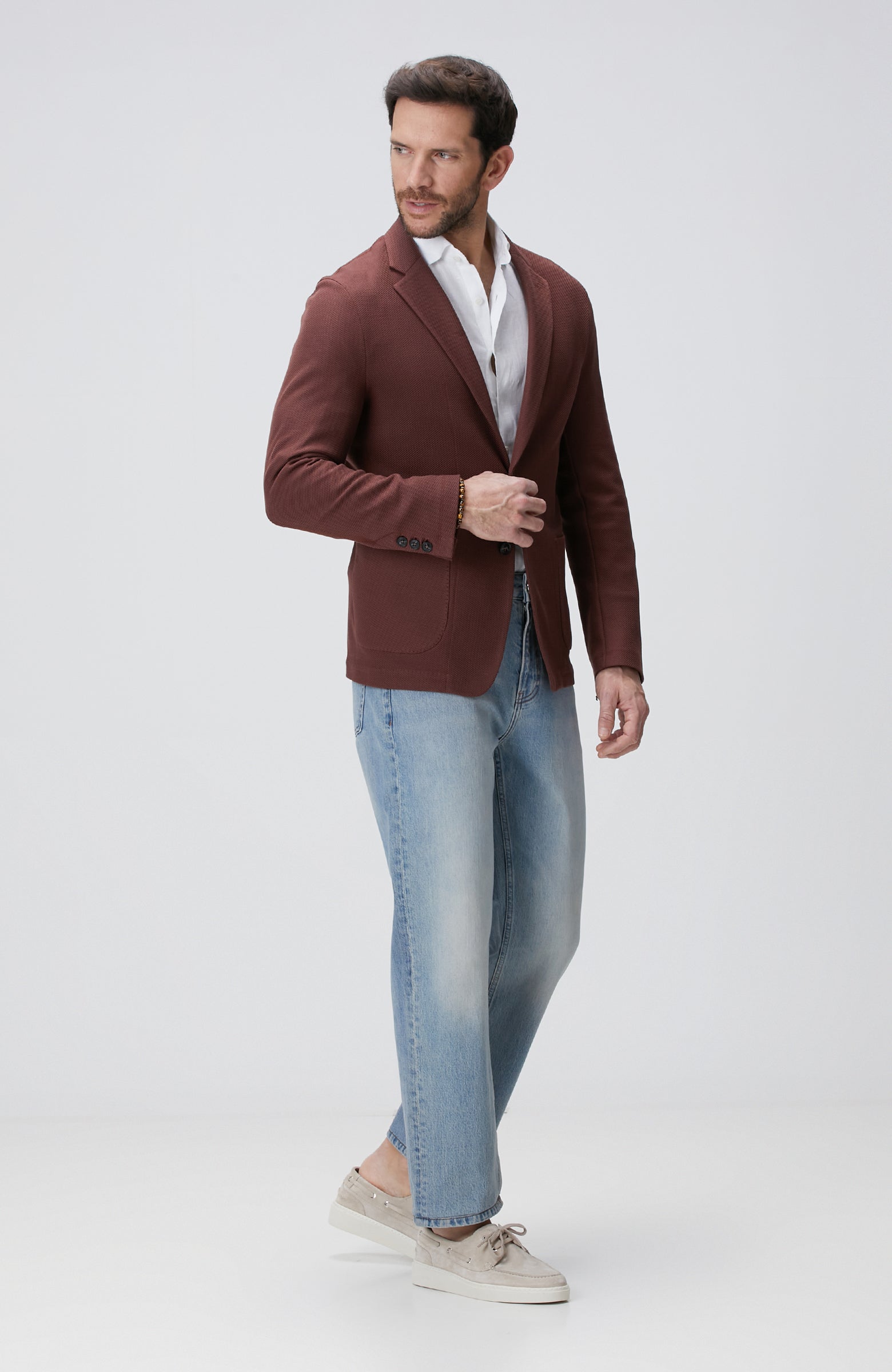 MEN'S White Linen Shirt