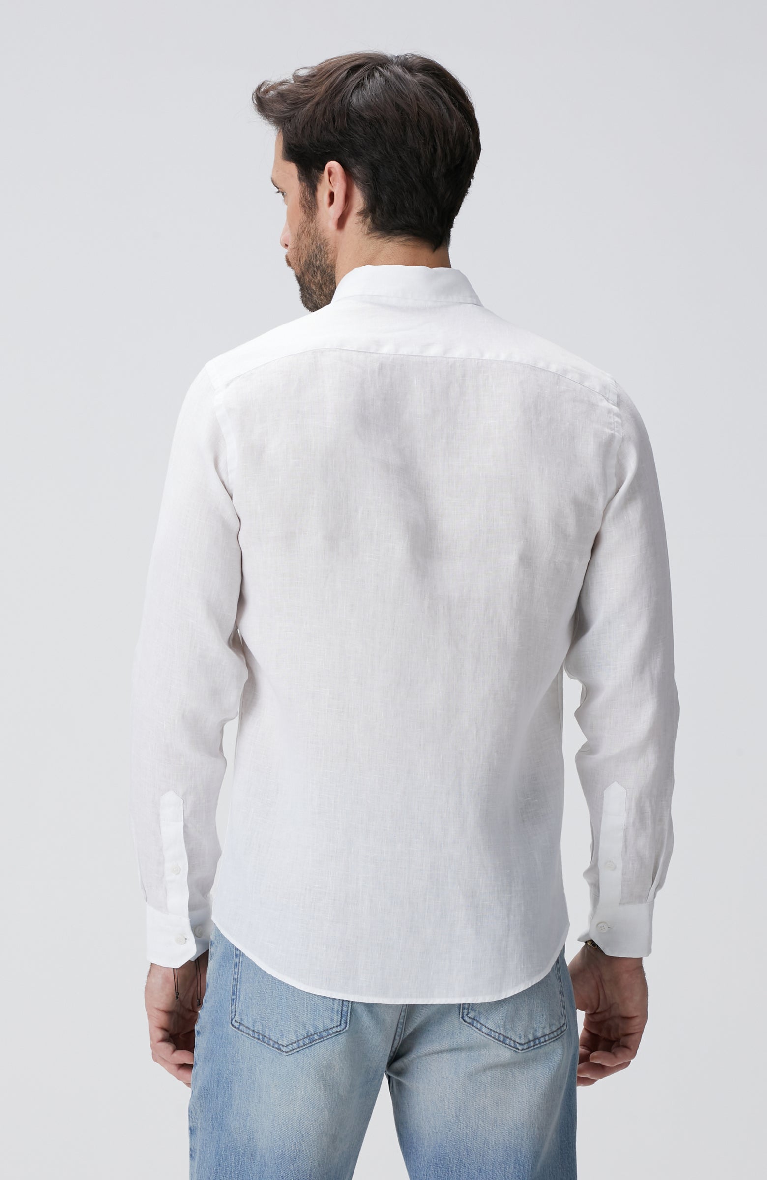 MEN'S White Linen Shirt