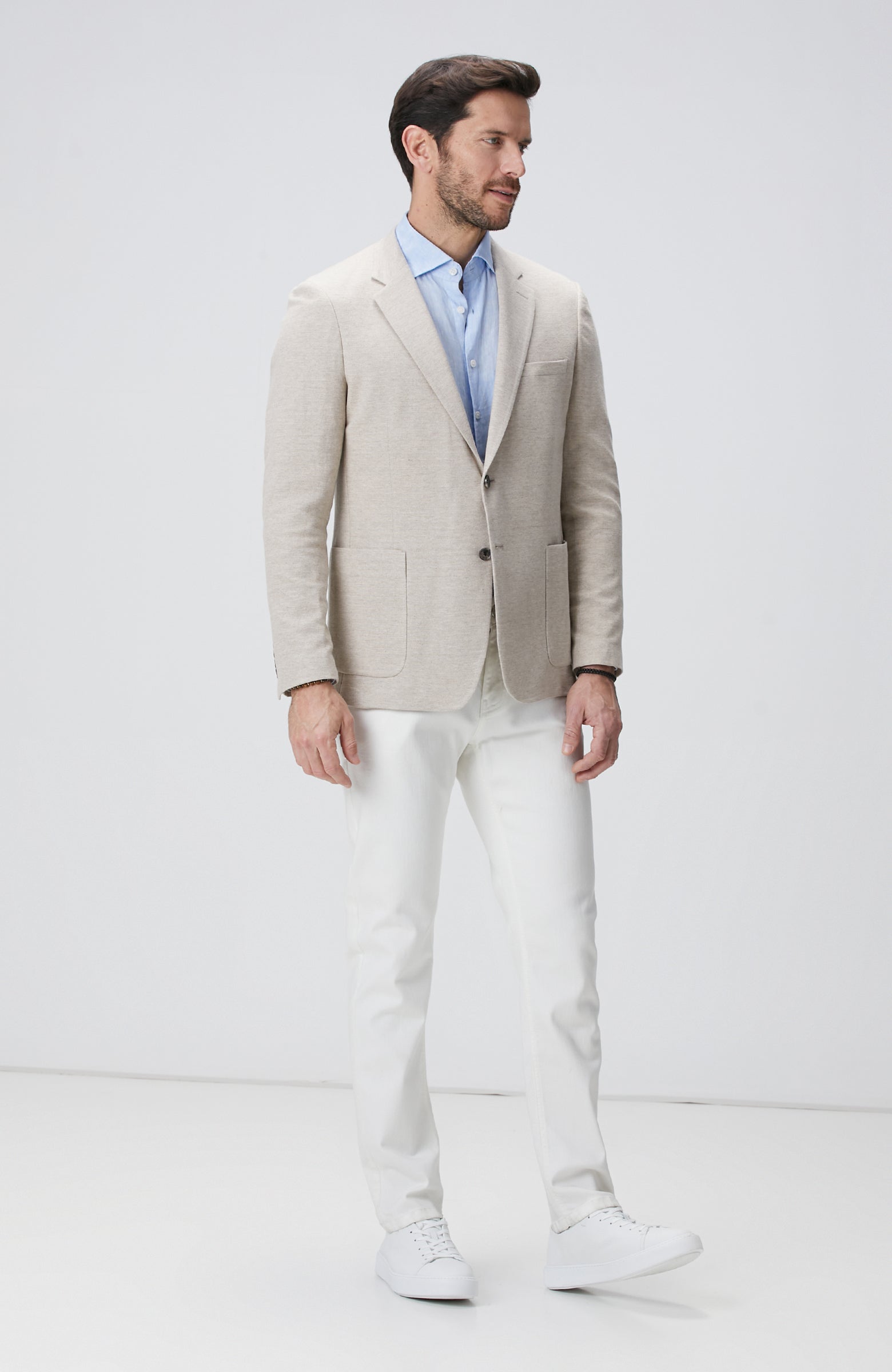 MEN'S Light Blue Linen Shirt
