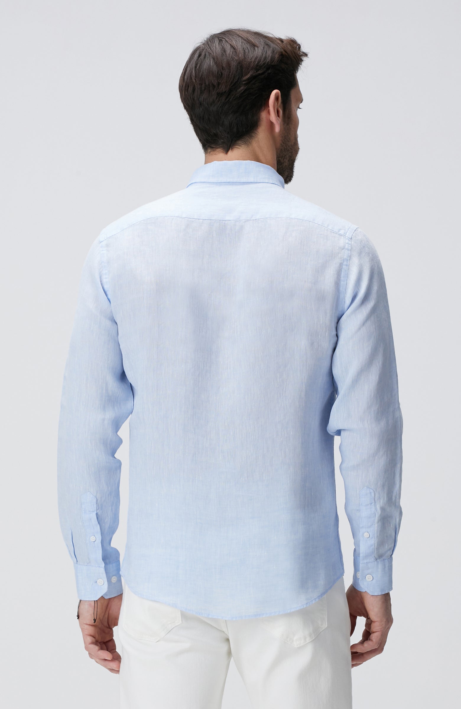 MEN'S Light Blue Linen Shirt