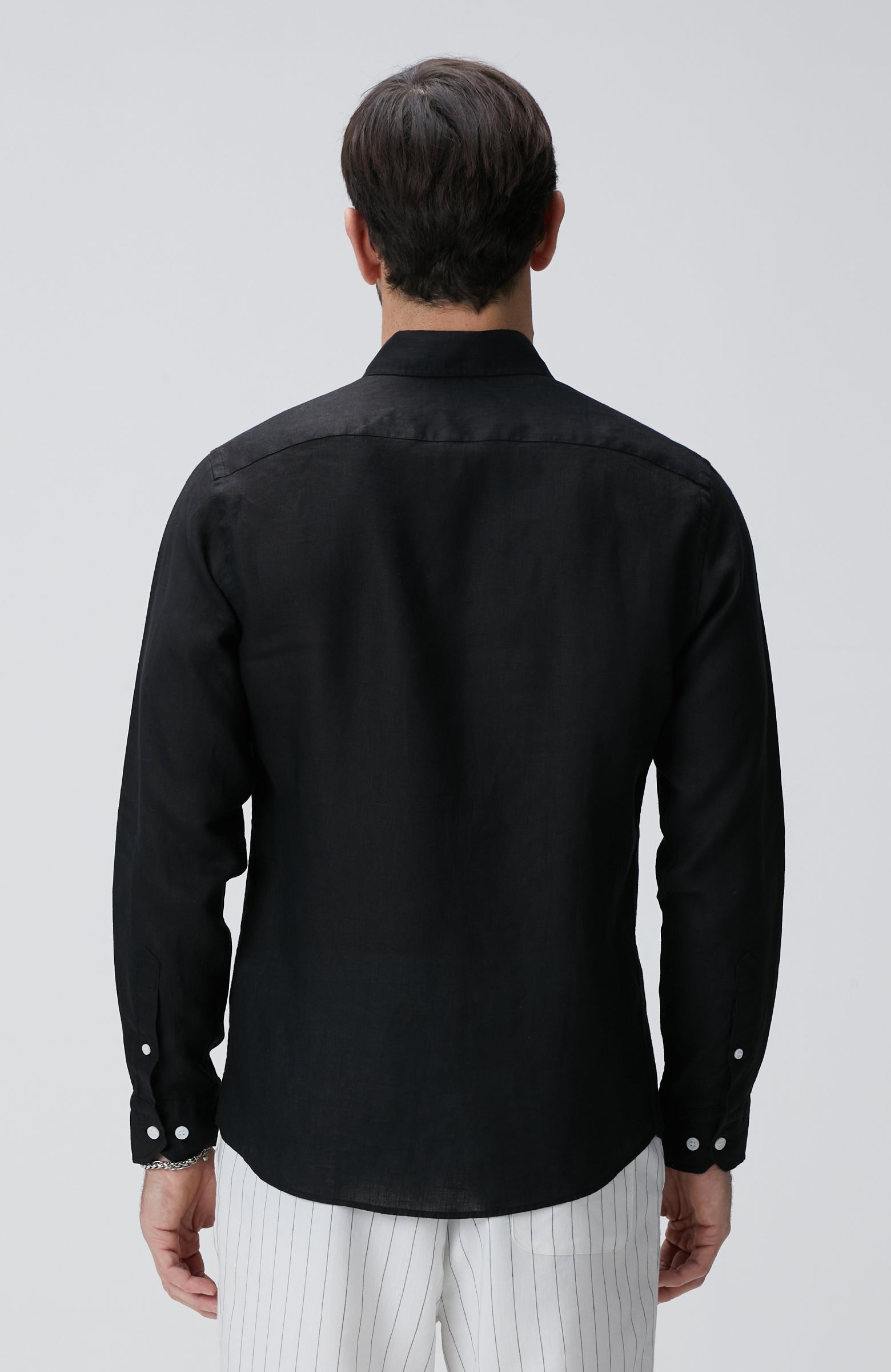 MEN'S Black Linen Shirt