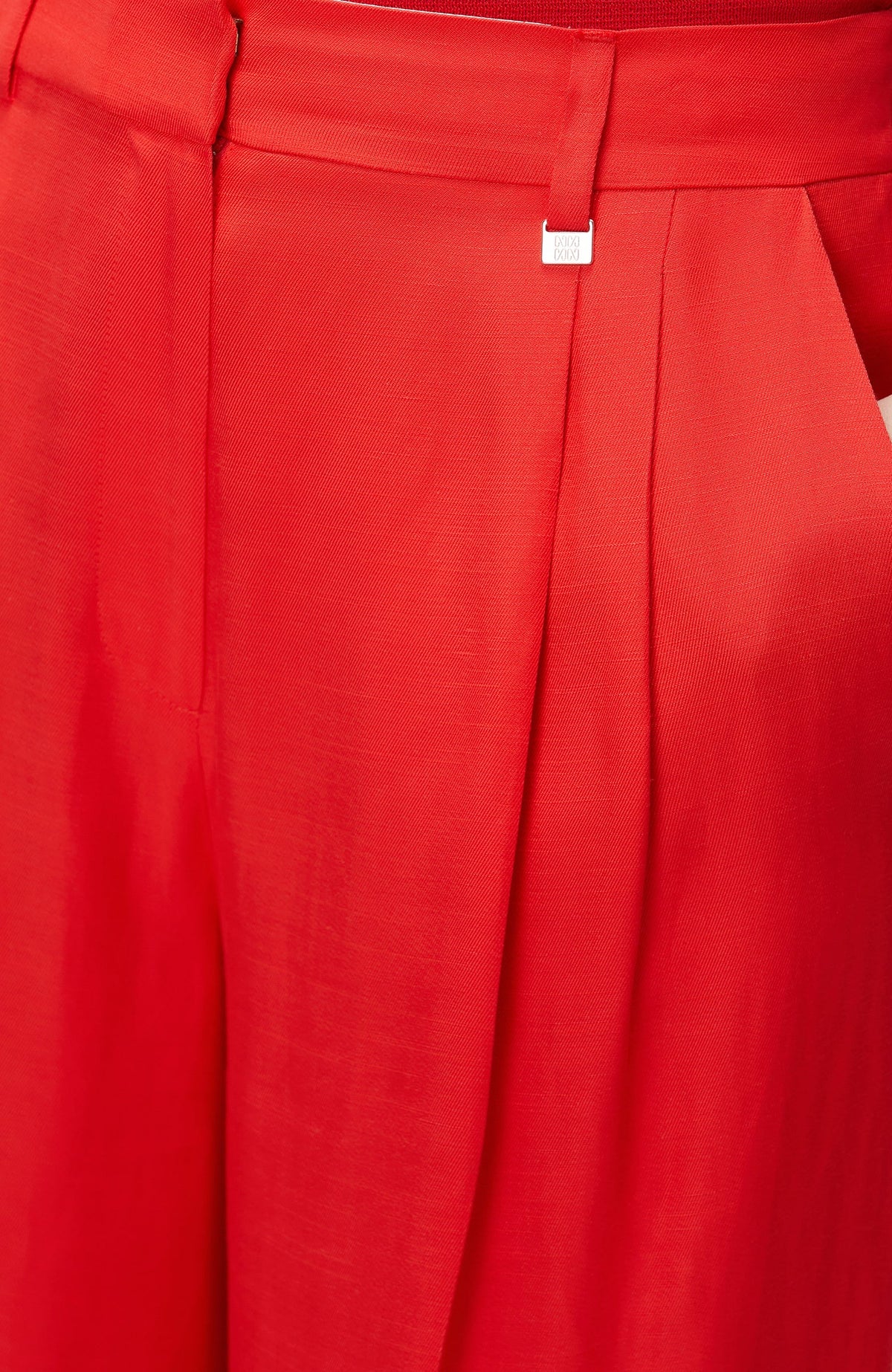 WOMEN'S Red Linen Trousers