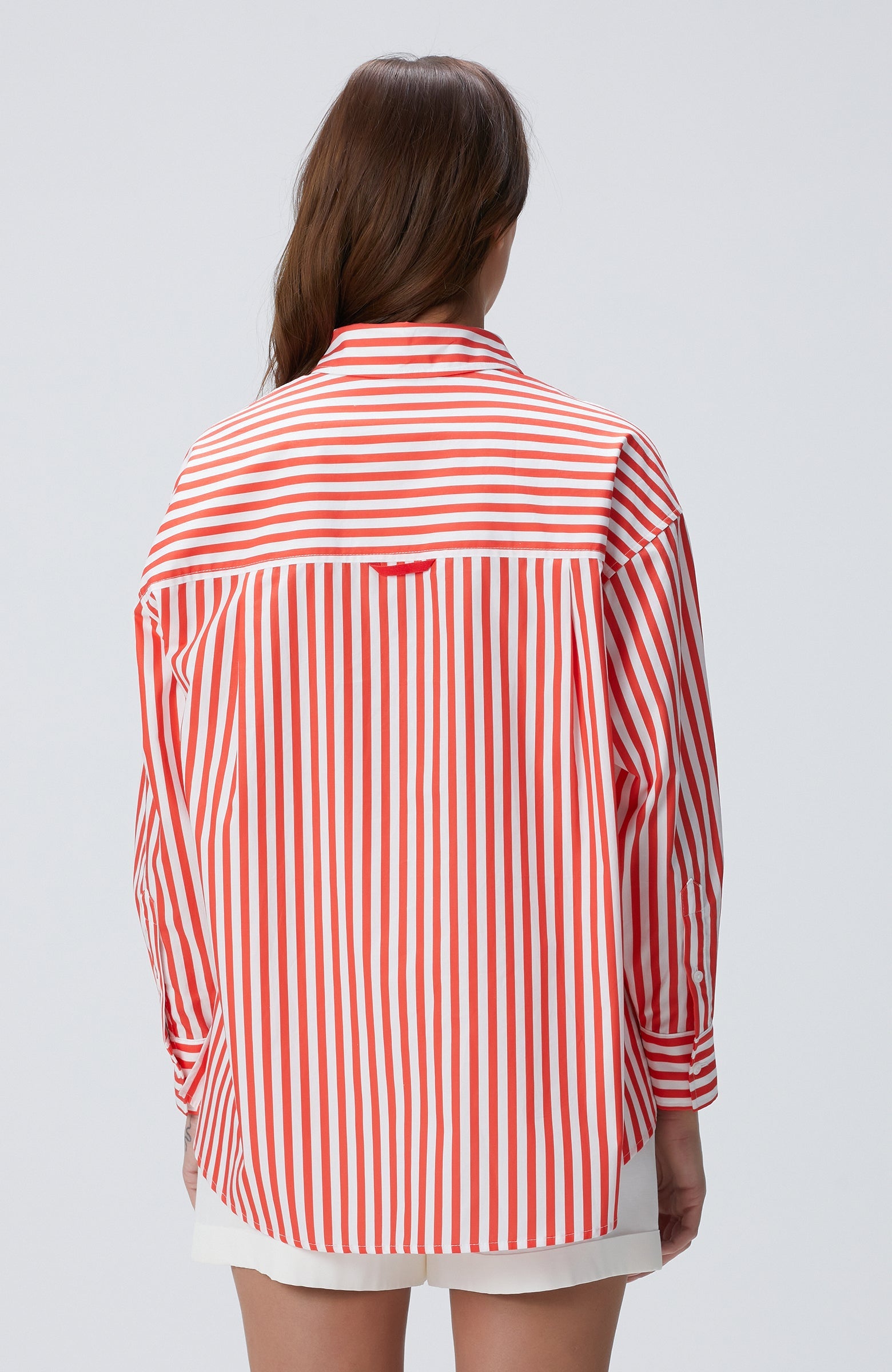 WOMEN'S Red Striped Shirt