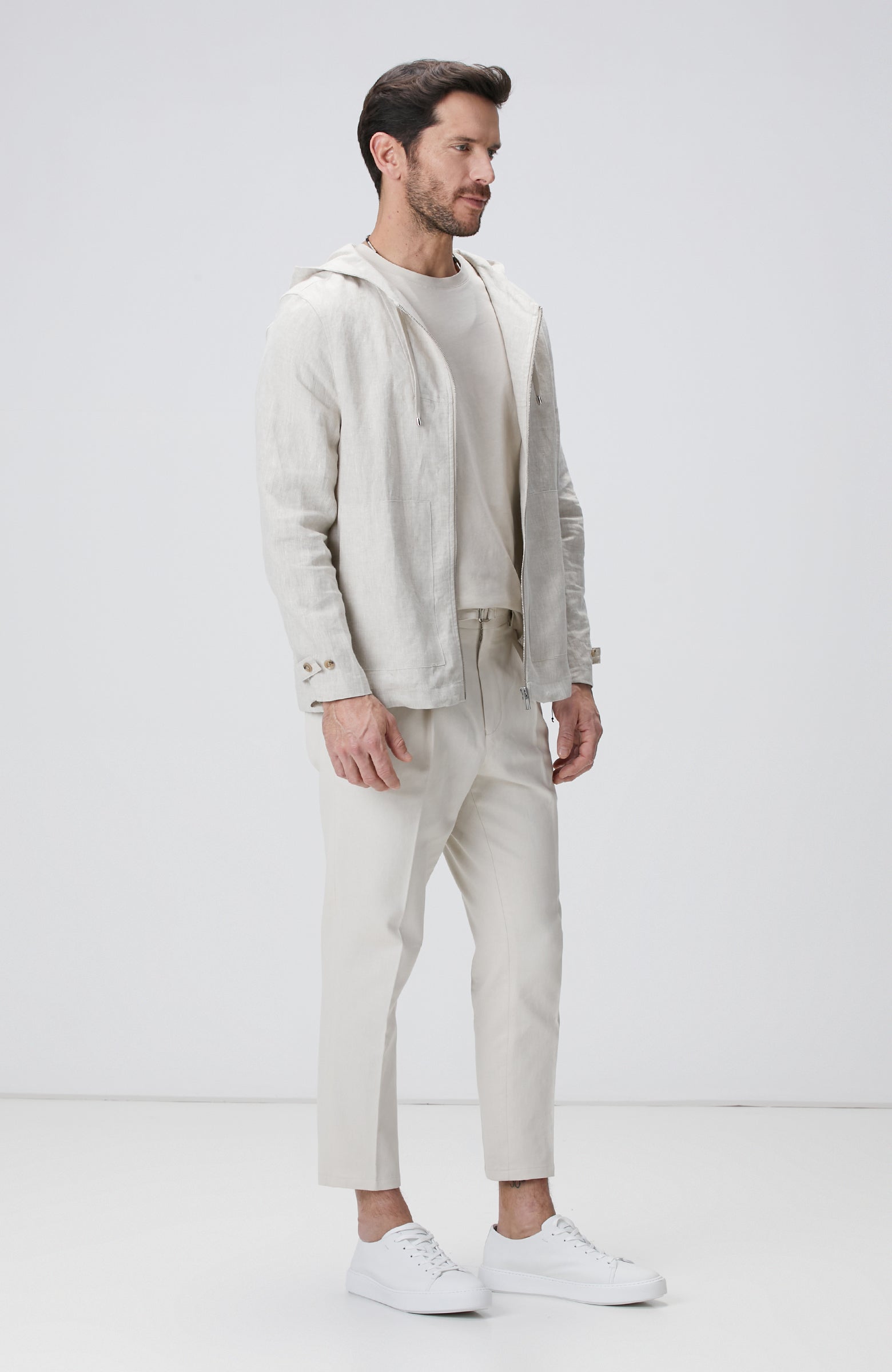 MEN'S Beige Basic T-Shirt