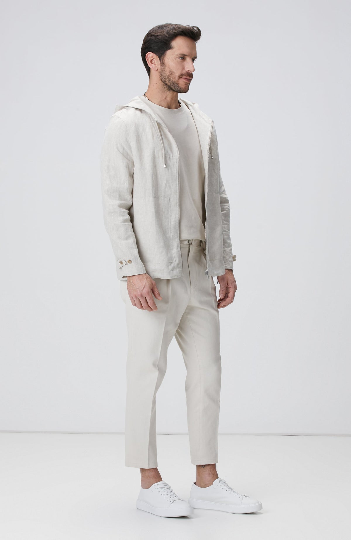 MEN'S Beige Basic T-Shirt