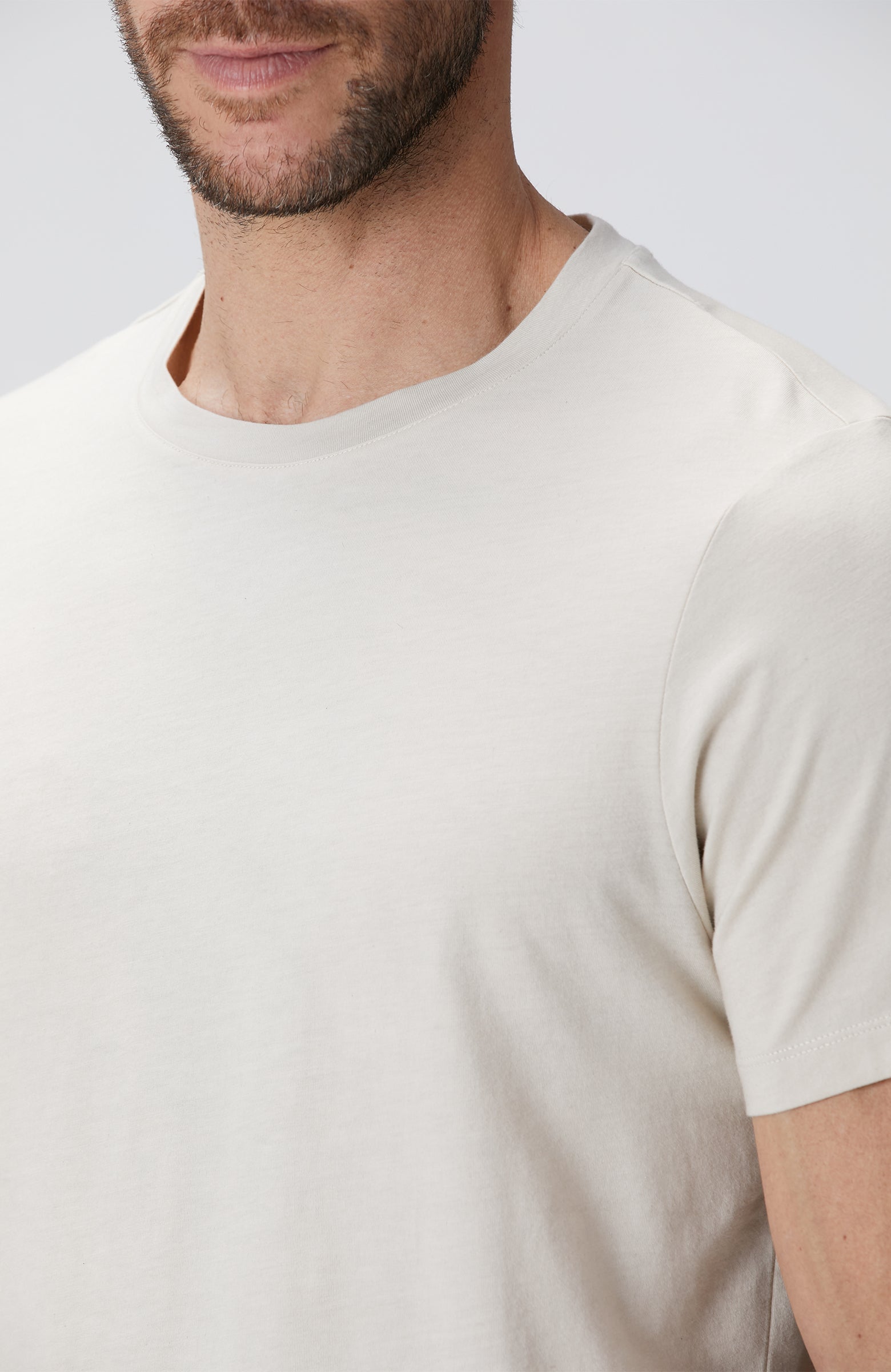 MEN'S Beige Basic T-Shirt