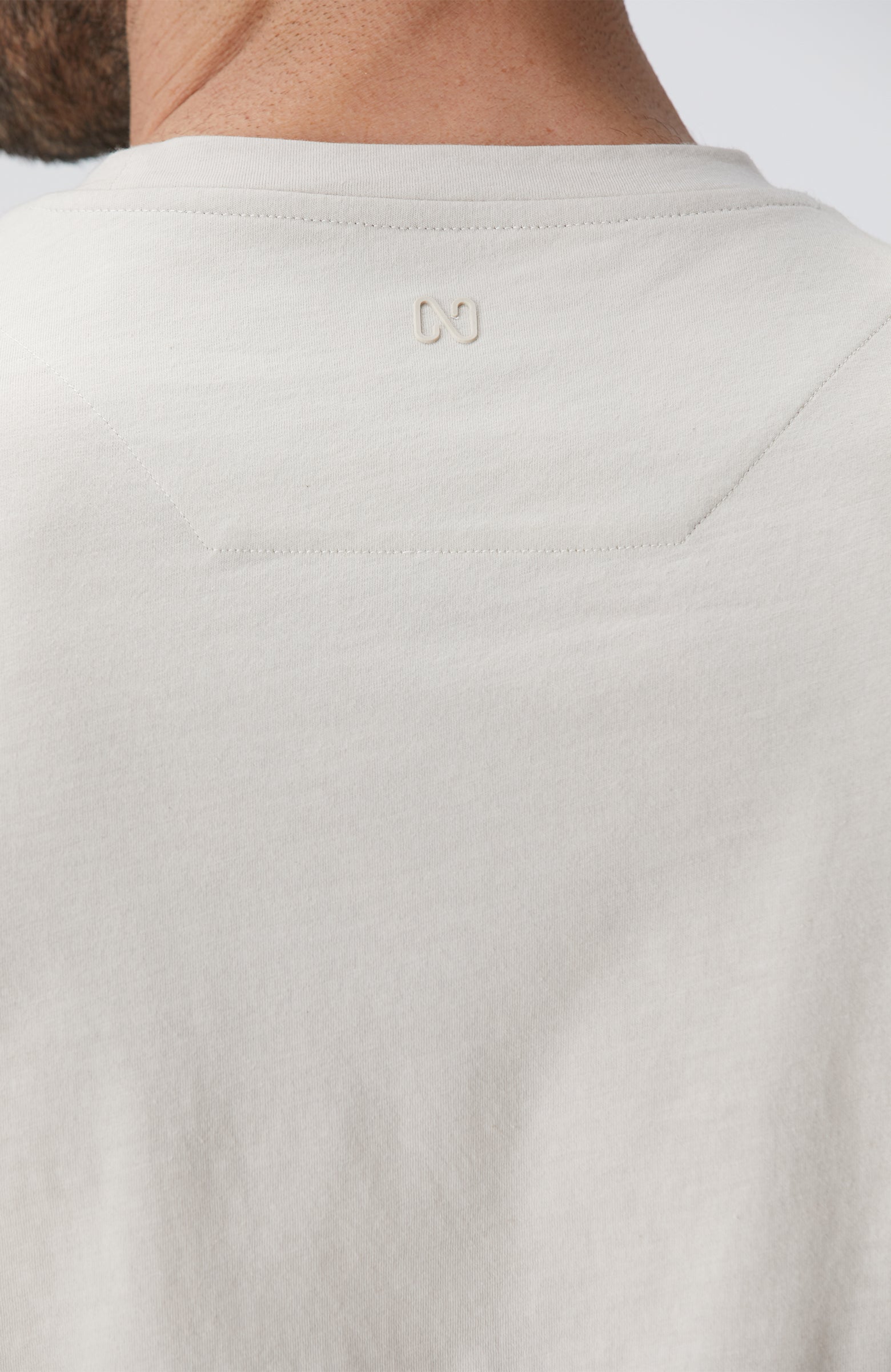 MEN'S Beige Basic T-Shirt