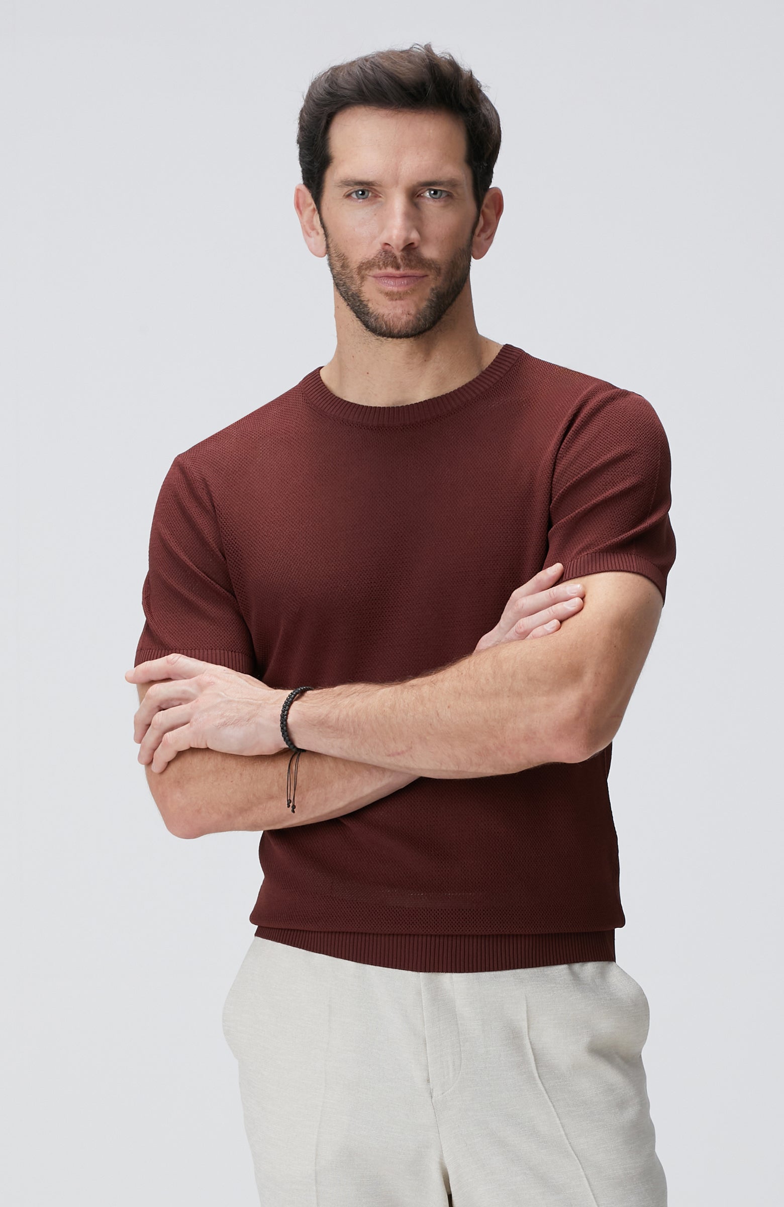 MEN'S Cinnamon Jacquard Sweater
