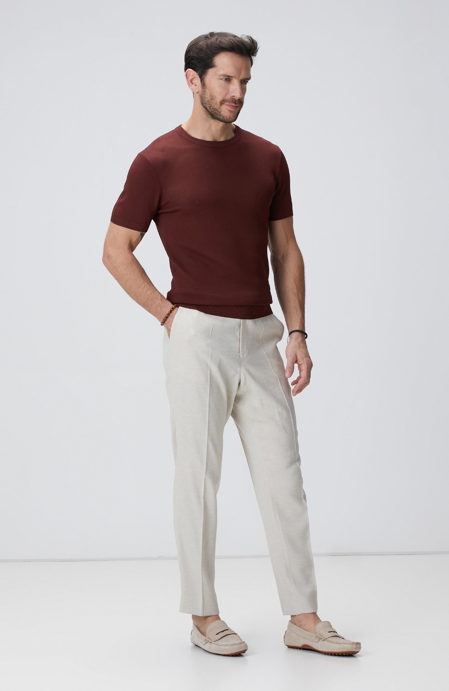 MEN'S Cinnamon Jacquard Sweater