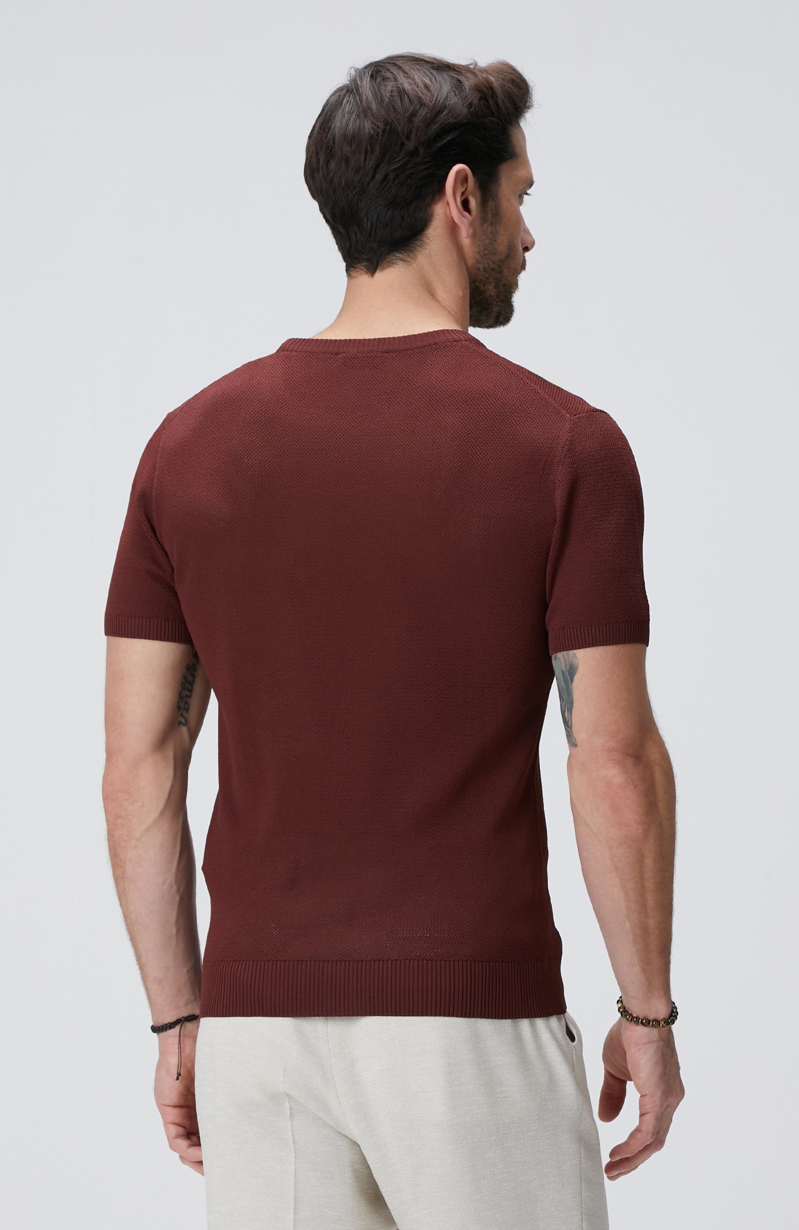 MEN'S Cinnamon Jacquard Sweater