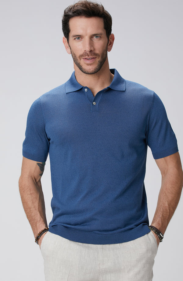 MEN'S Limited Navy Blue Silk Blend Sweater