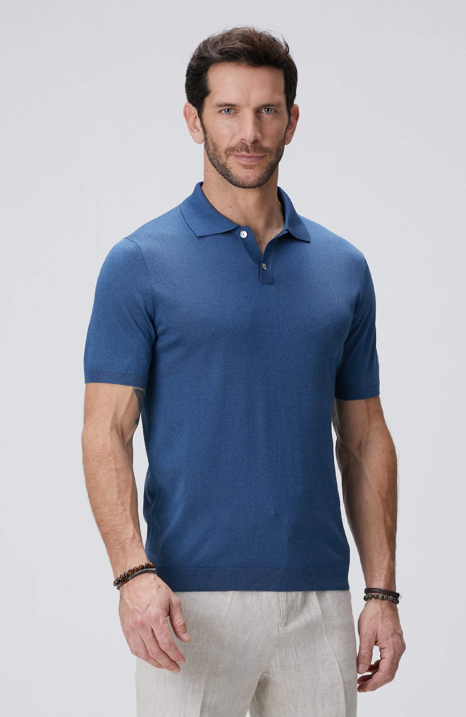 MEN'S Limited Navy Blue Silk Blend Sweater