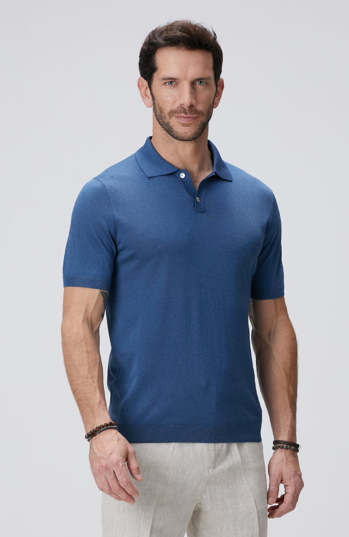 MEN'S Limited Navy Blue Silk Blend Sweater