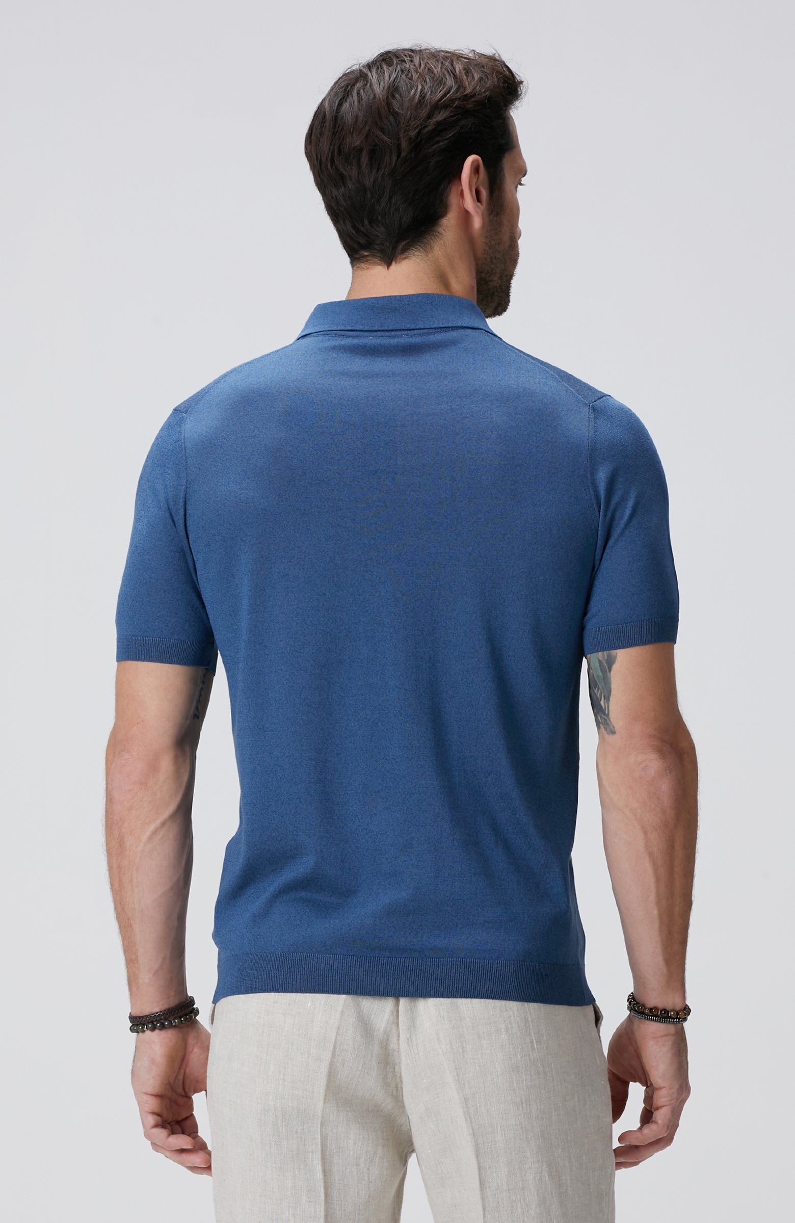 MEN'S Limited Navy Blue Silk Blend Sweater