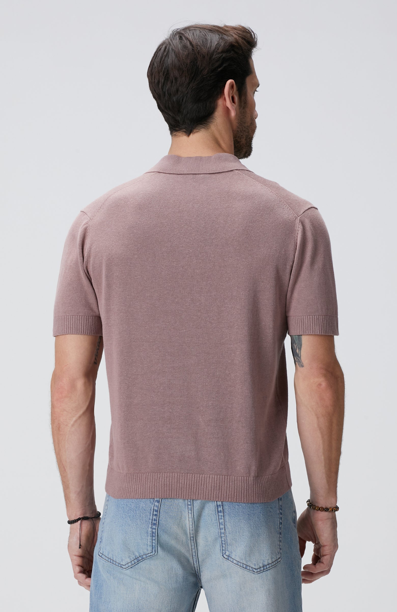 MEN'S Rose Dried Linen Blend Sweater