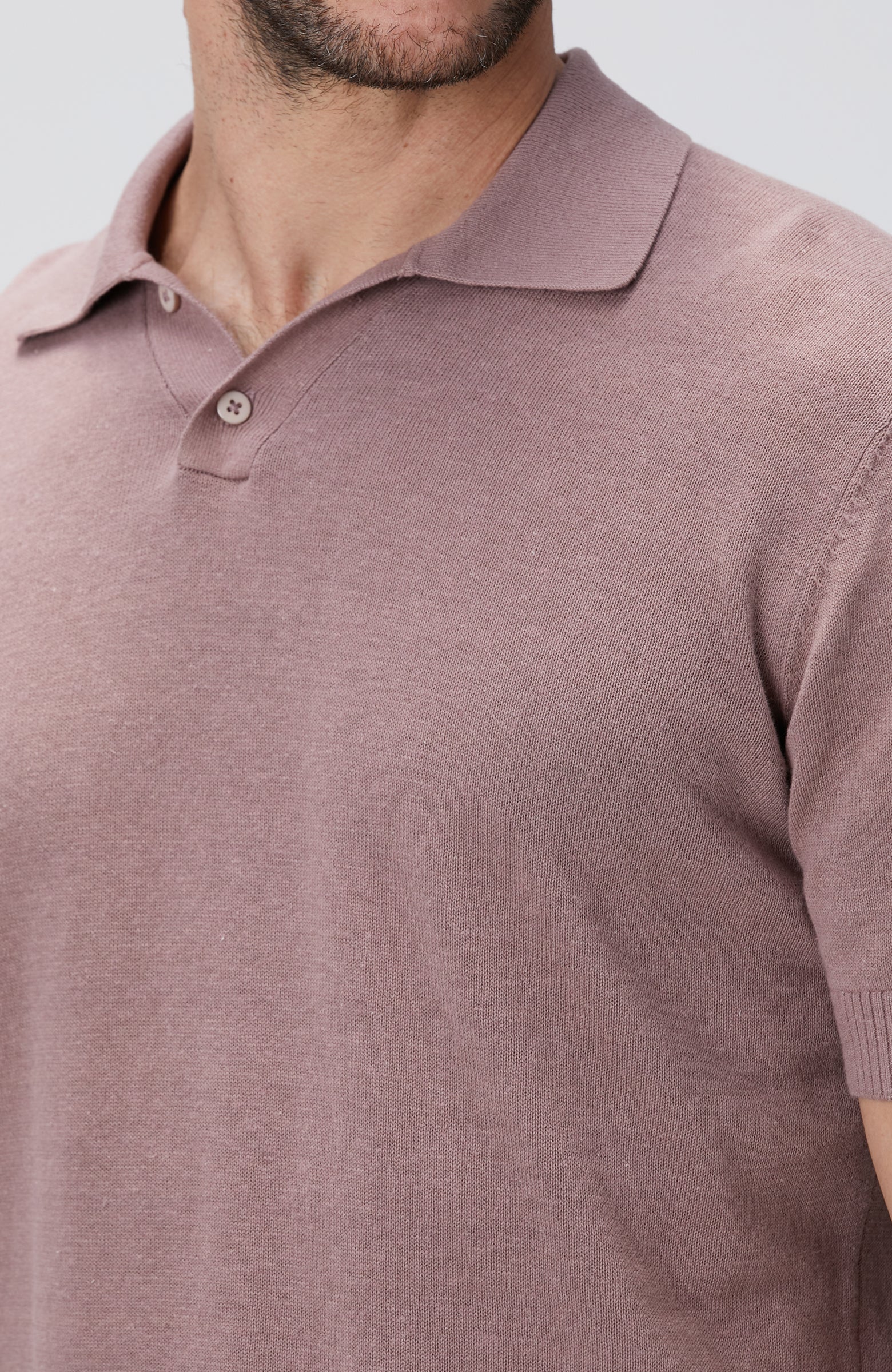 MEN'S Rose Dried Linen Blend Sweater