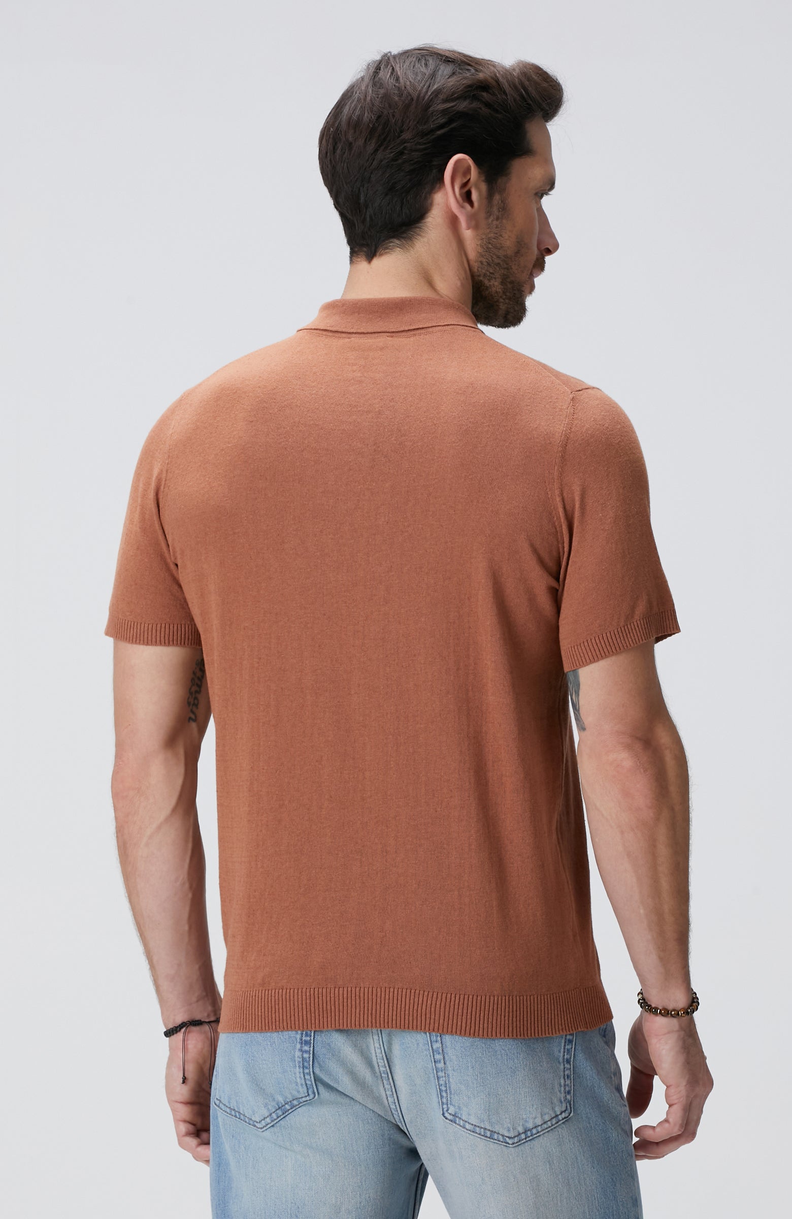 MEN'S Cinnamon Linen Blend Sweater