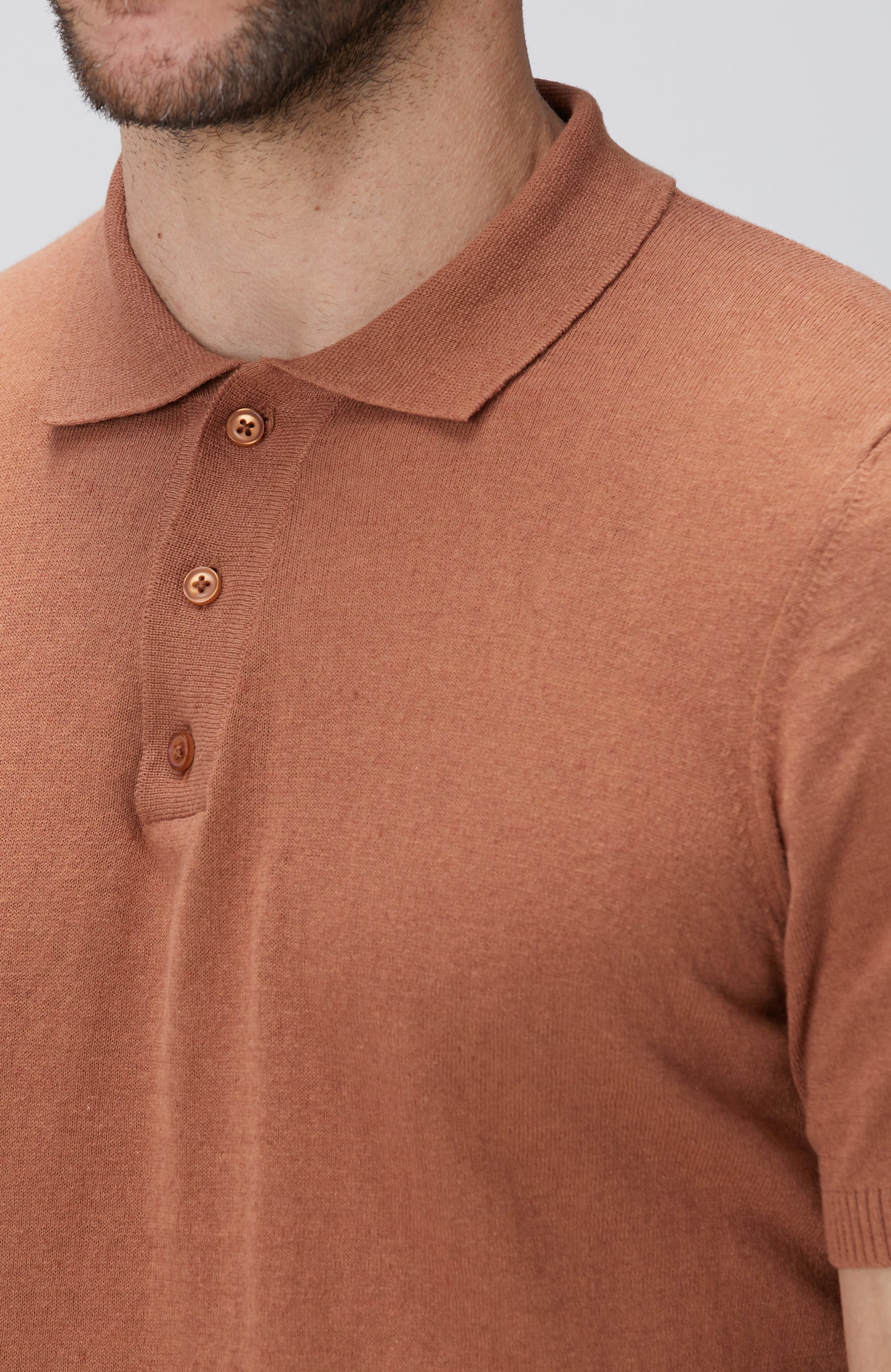 MEN'S Cinnamon Linen Blend Sweater