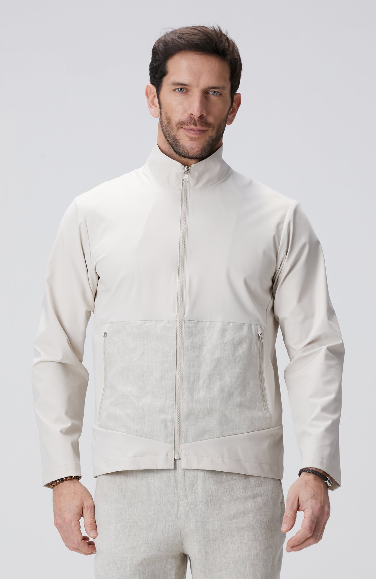 MEN'S N-Tech Natural Linen Coat