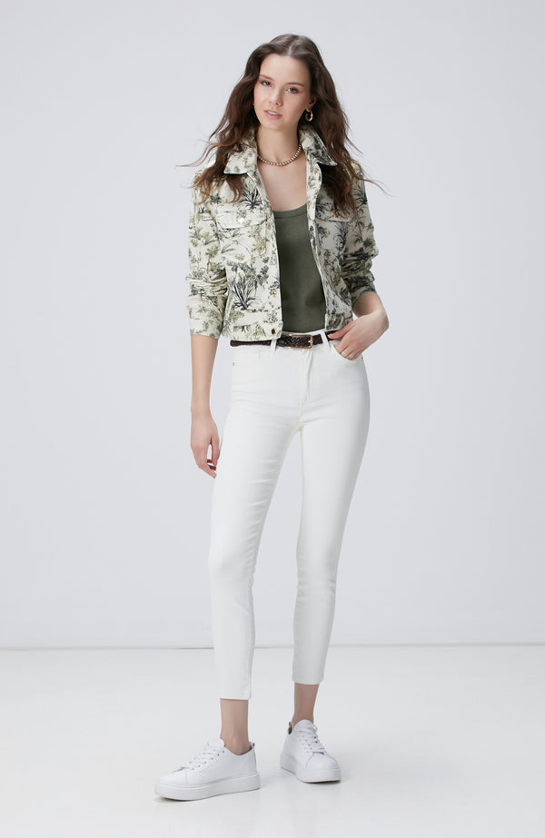 WOMEN'S White Denim Pants