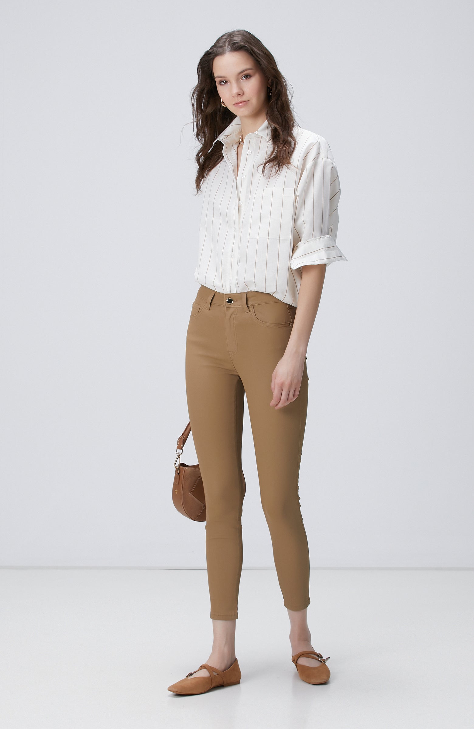 WOMEN'S Camel Denim Pants