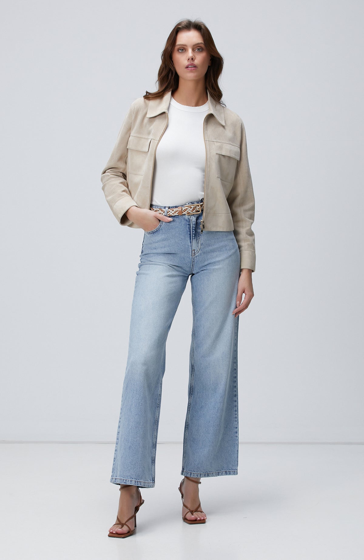 WOMEN'S Light Indigo Blue Denim Pants