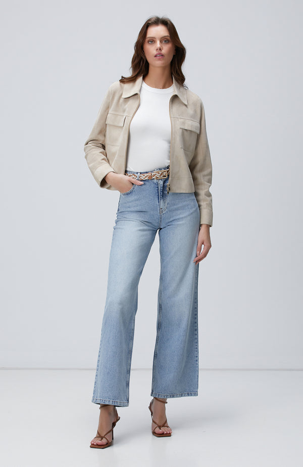 WOMEN'S Light Indigo Blue Denim Pants
