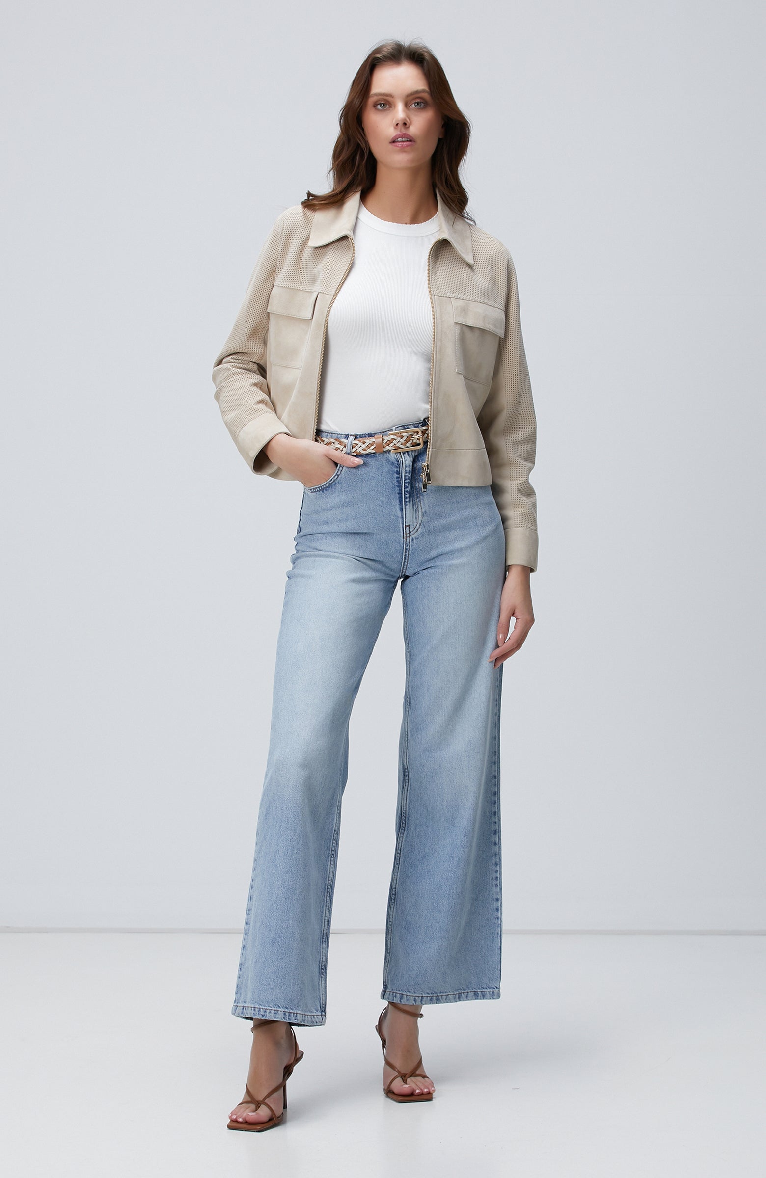 WOMEN'S Light Indigo Blue Denim Pants