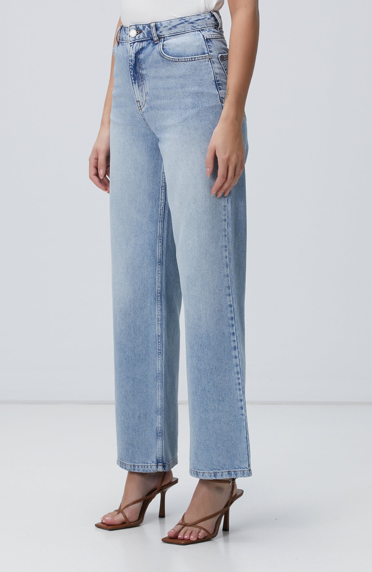 WOMEN'S Light Indigo Blue Denim Pants