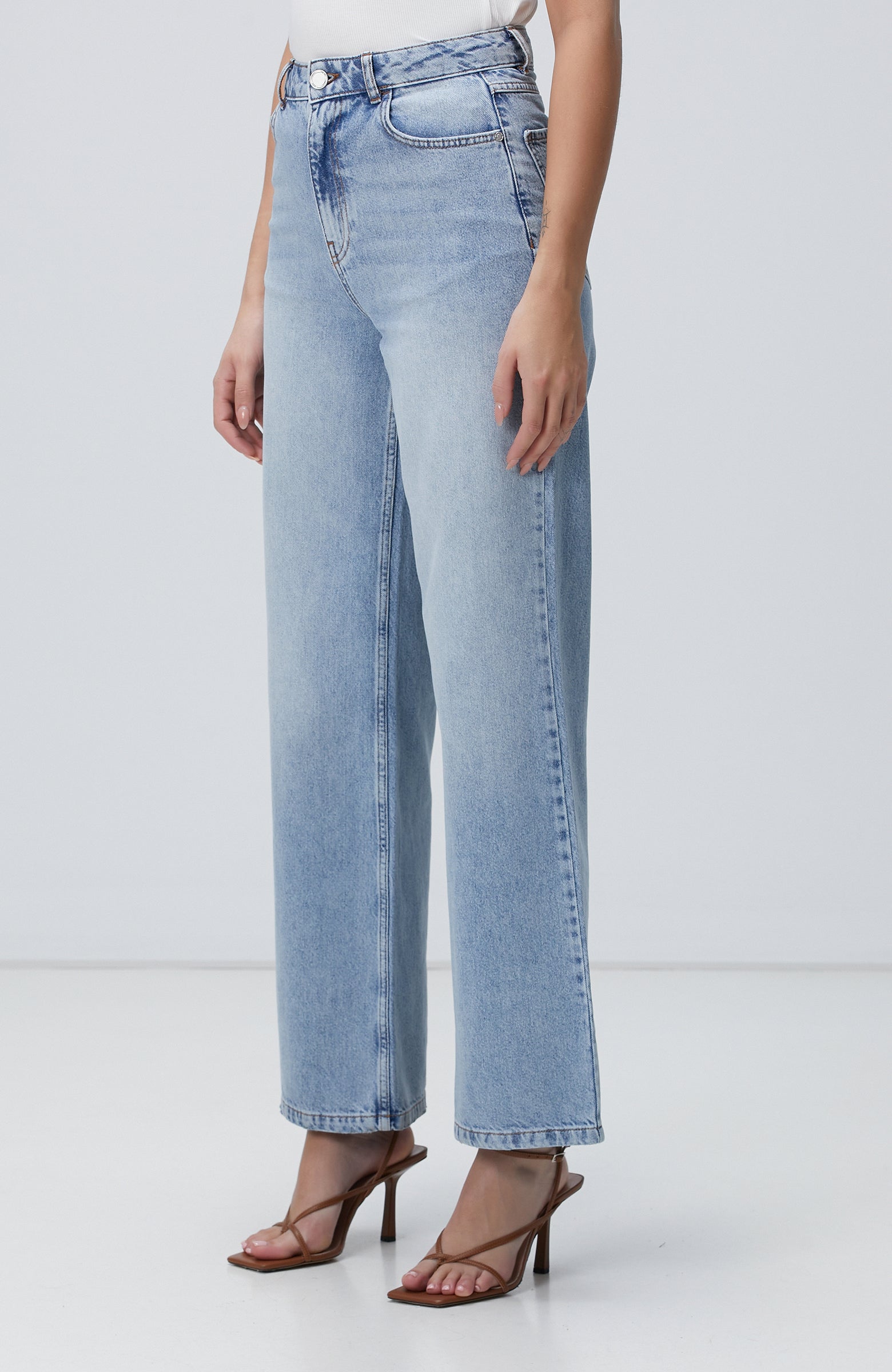 WOMEN'S Light Indigo Blue Denim Pants