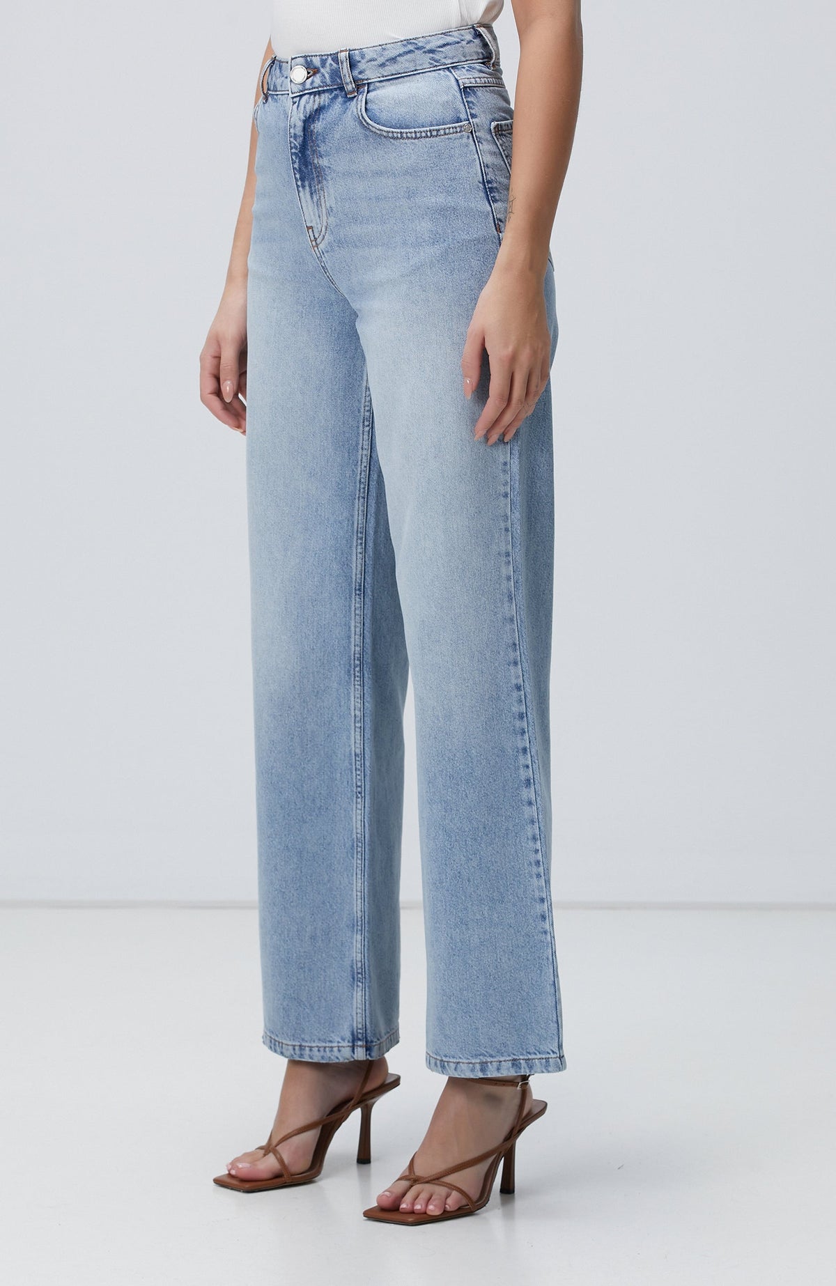 WOMEN'S Light Indigo Blue Denim Pants