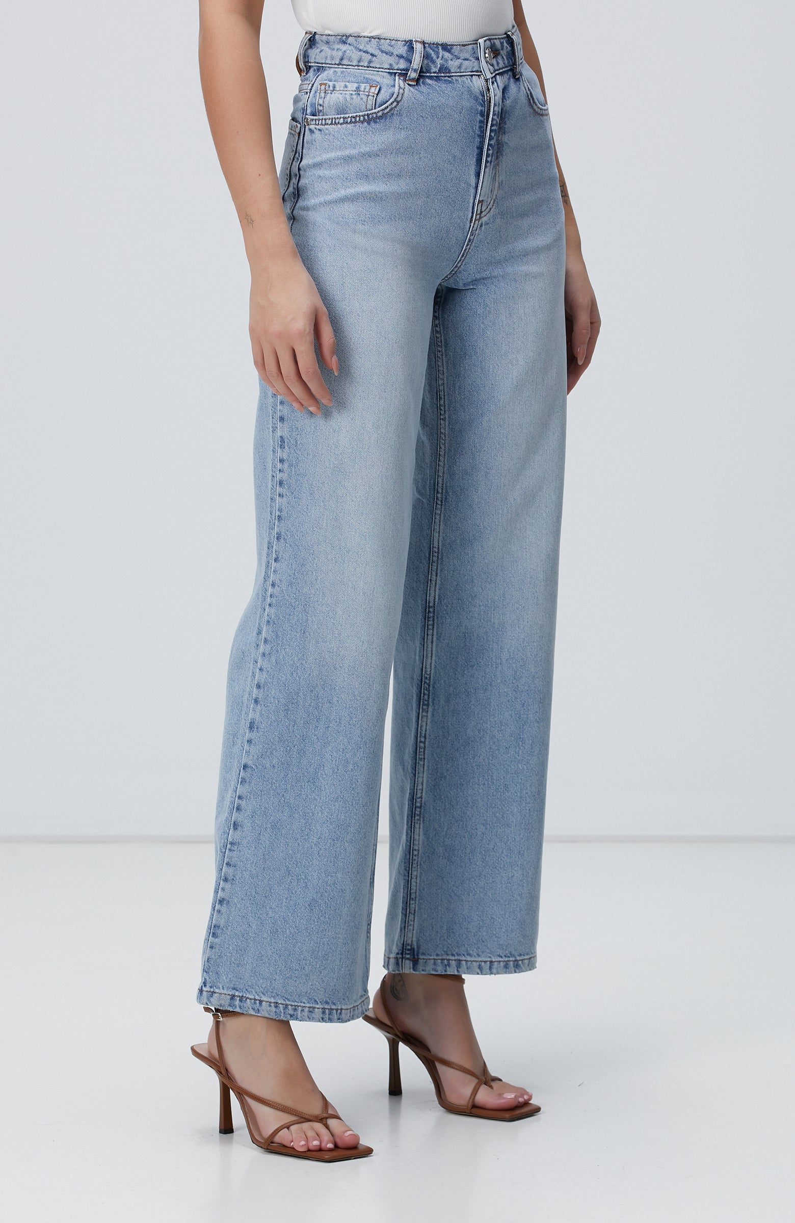 WOMEN'S Light Indigo Blue Denim Pants