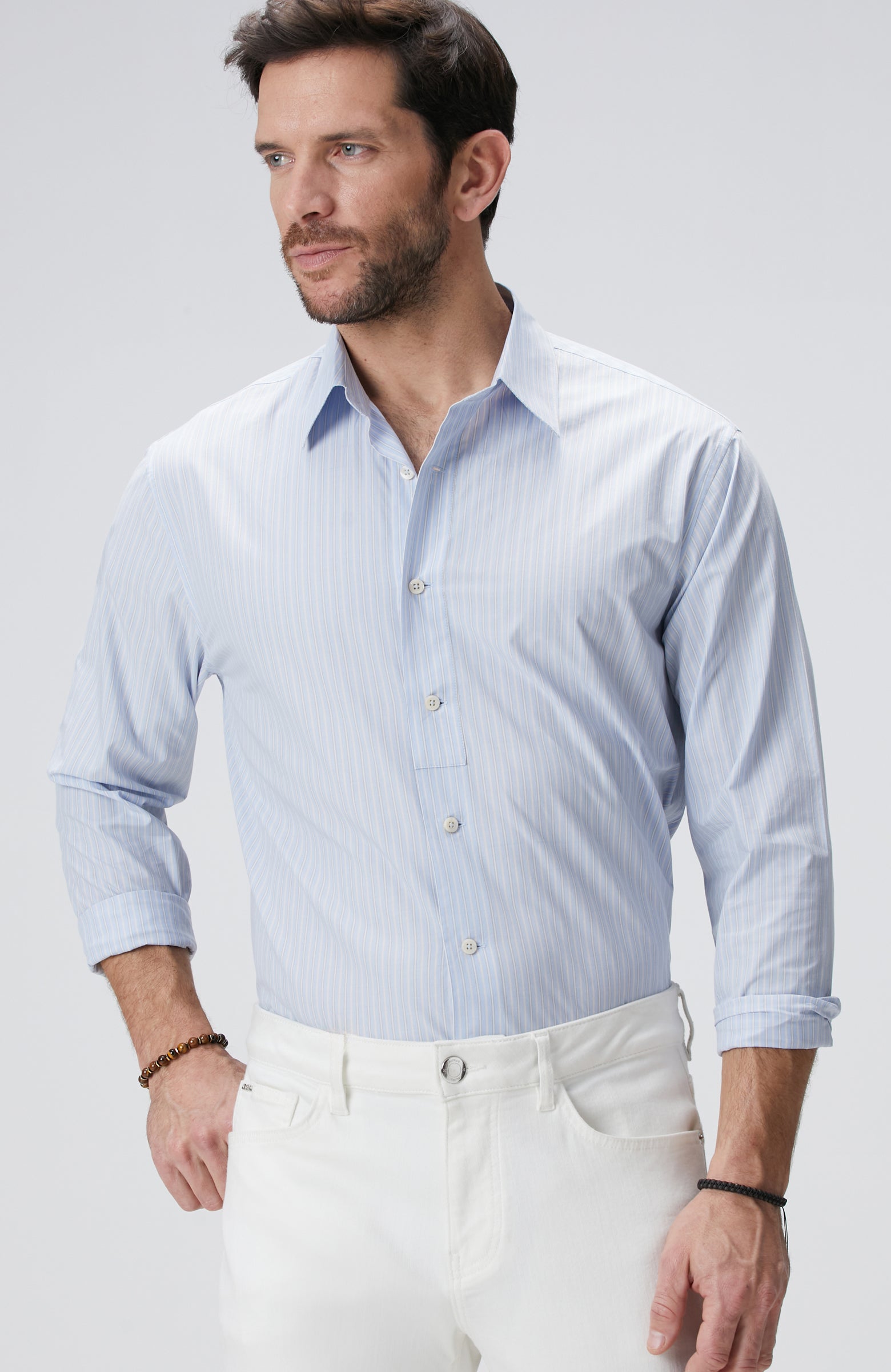 MEN'S Blue Striped Shirt