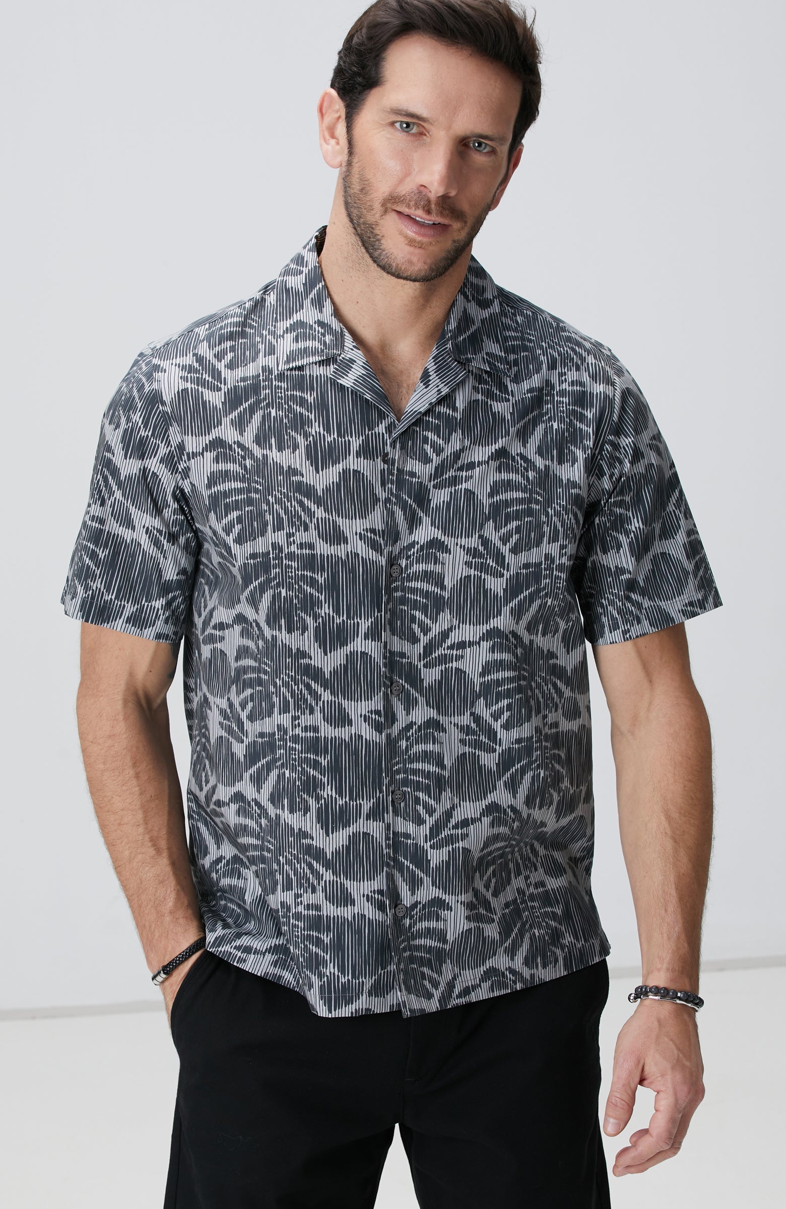 MEN'S Black Grey Shirt