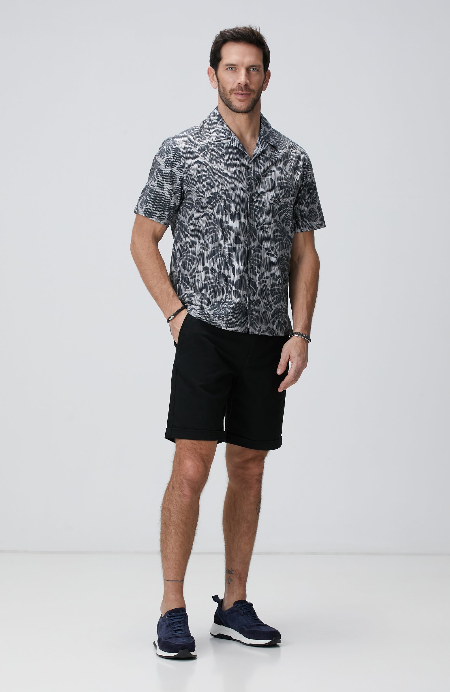 MEN'S Black Grey Shirt