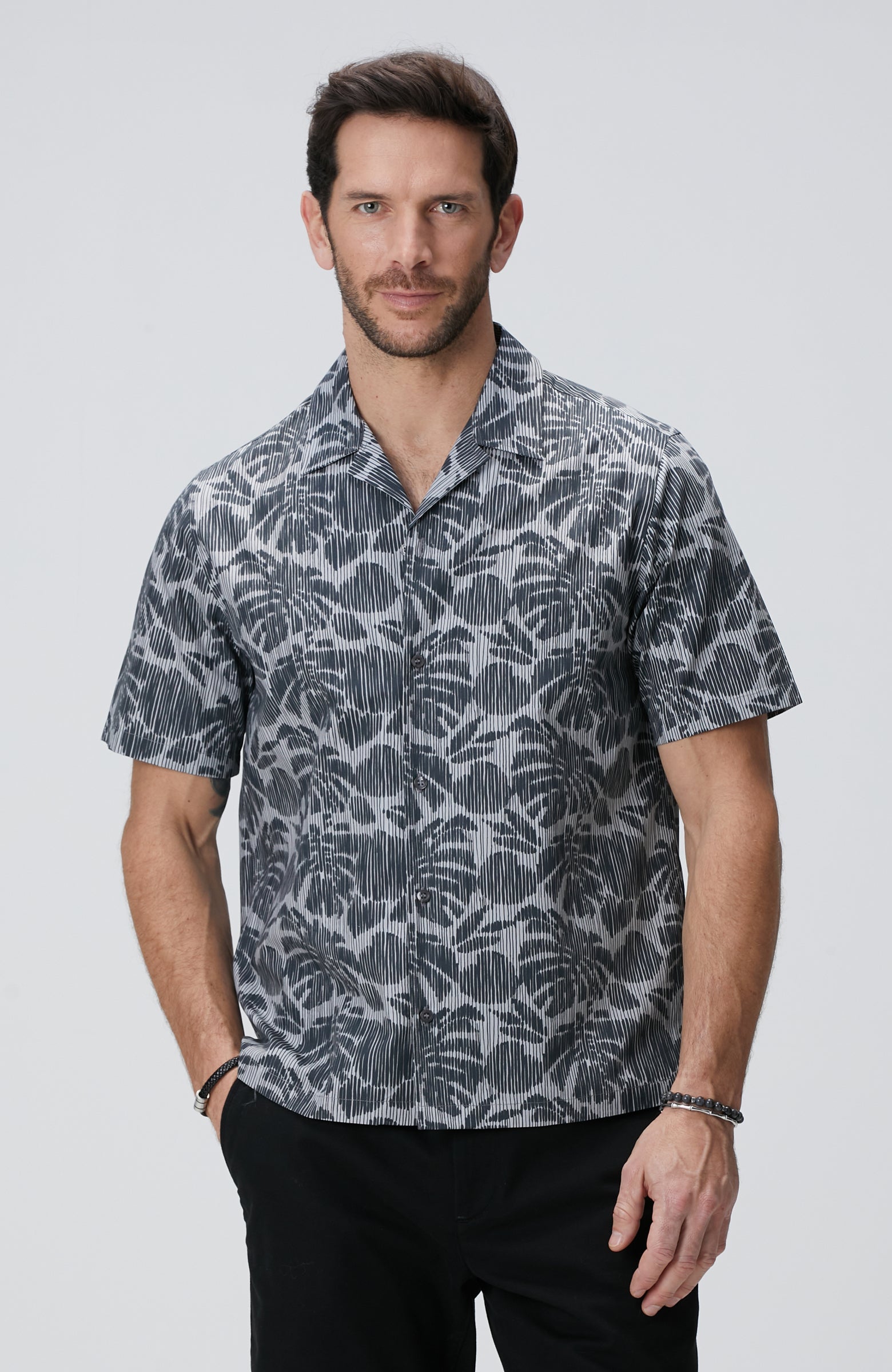 MEN'S Black Grey Shirt
