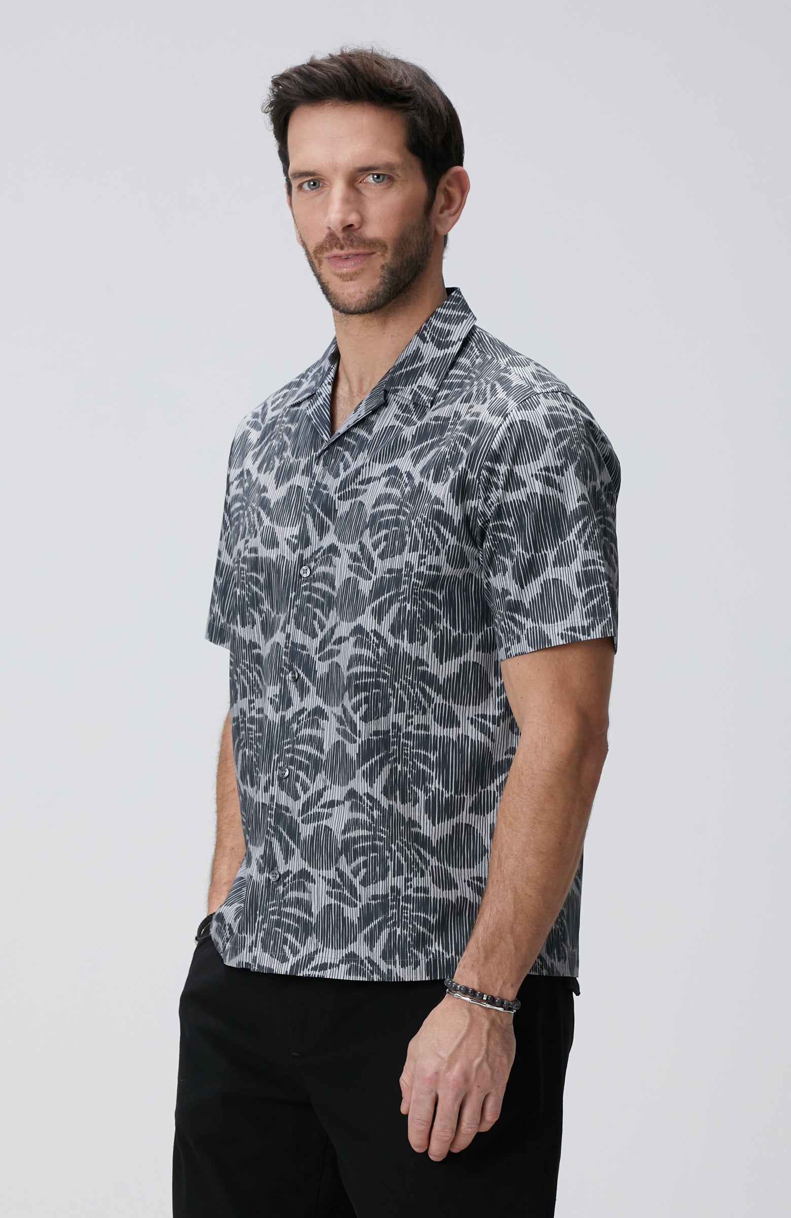 MEN'S Black Grey Shirt