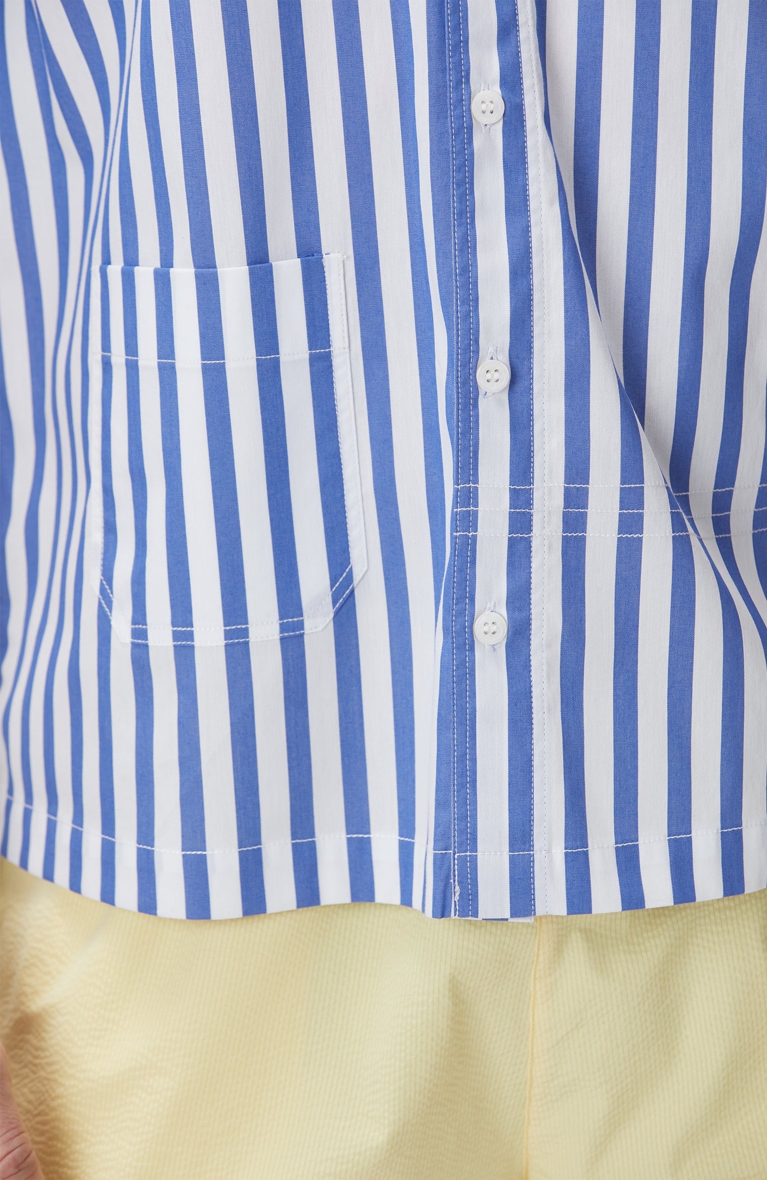 MEN'S Blue White Striped Shirt