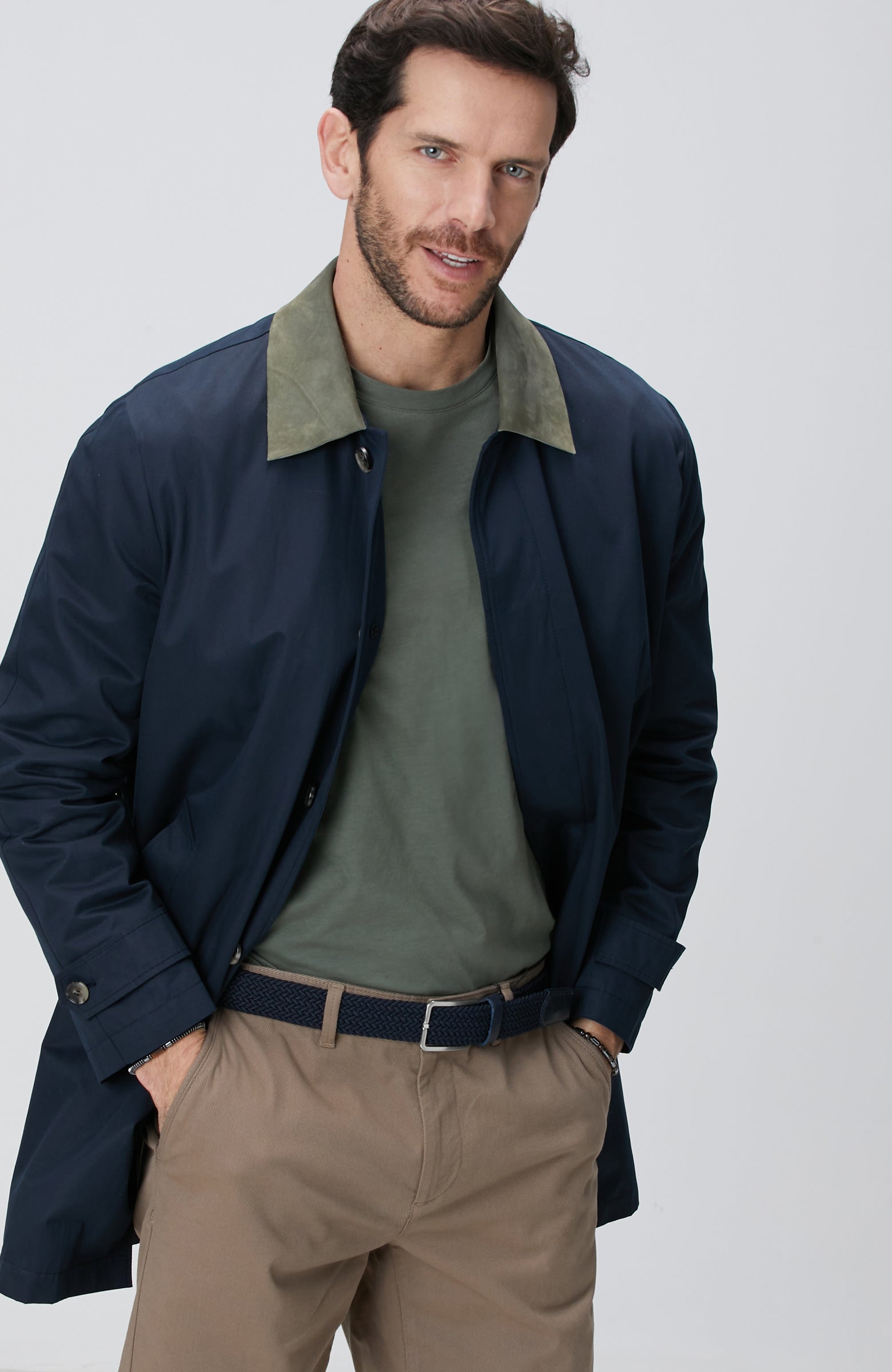 MEN'S Navy Blue Overcoat