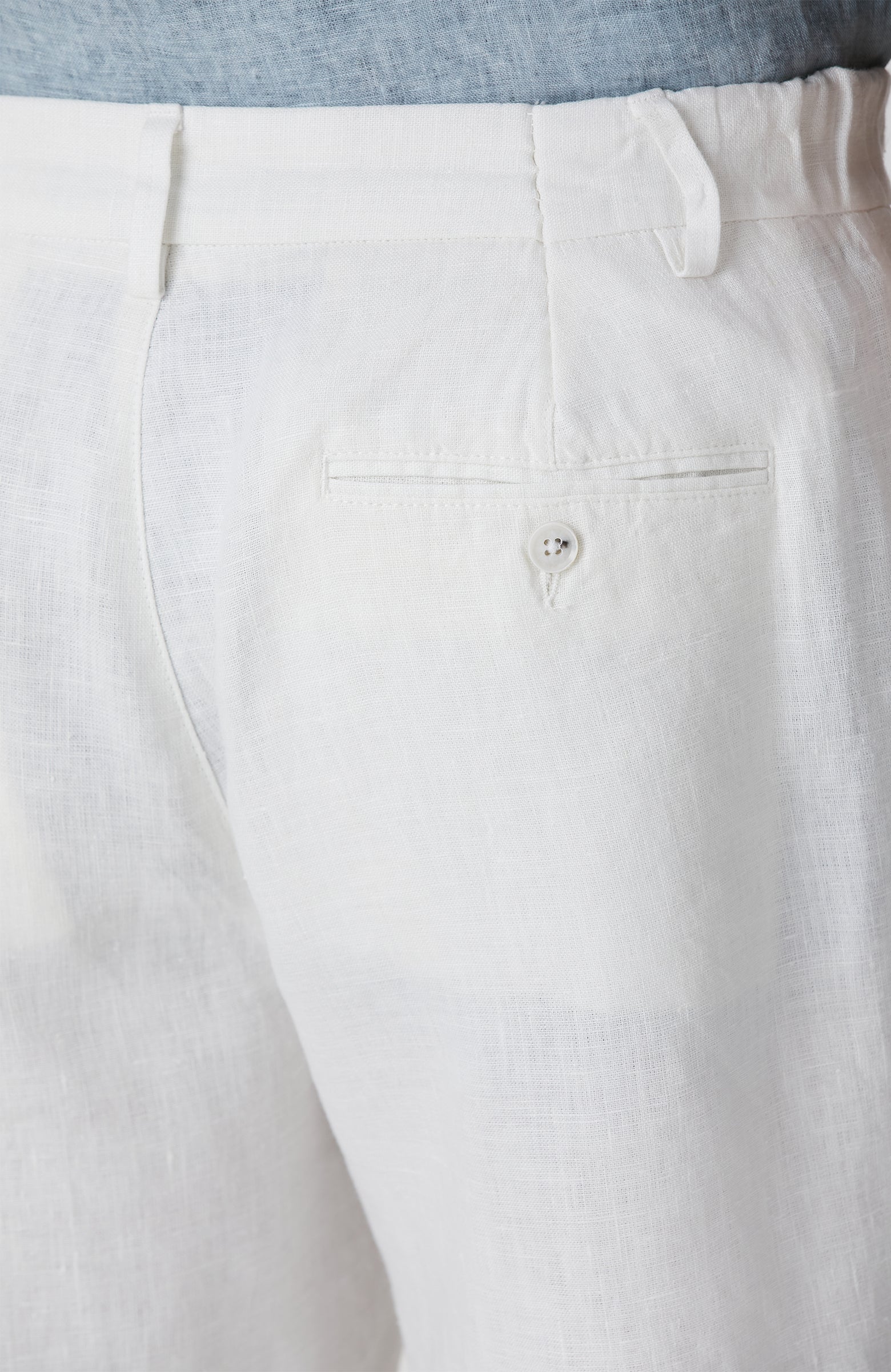 MEN'S Off-White Linen Shorts