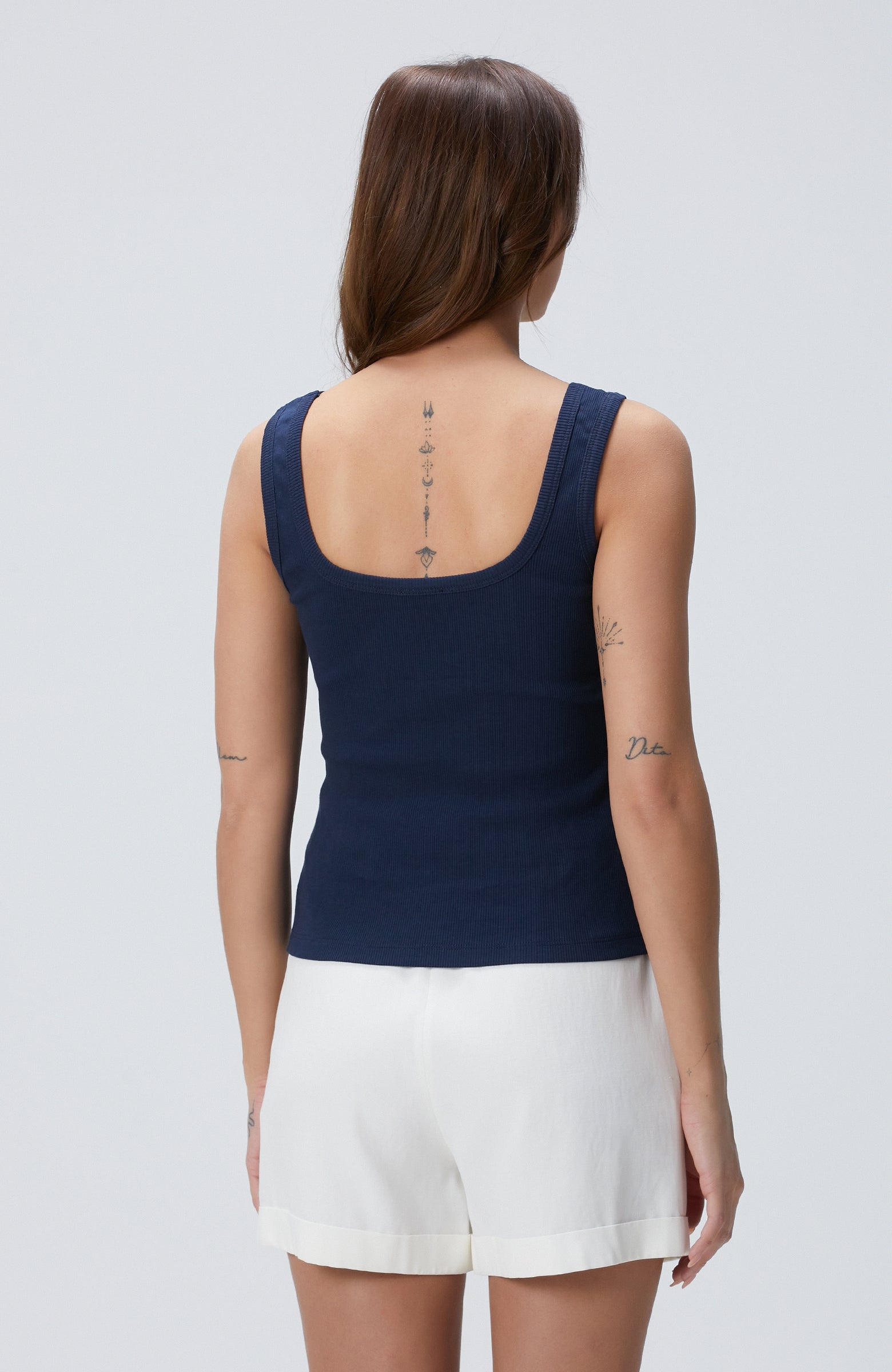 WOMEN'S Navy Blue Basic Tank Top